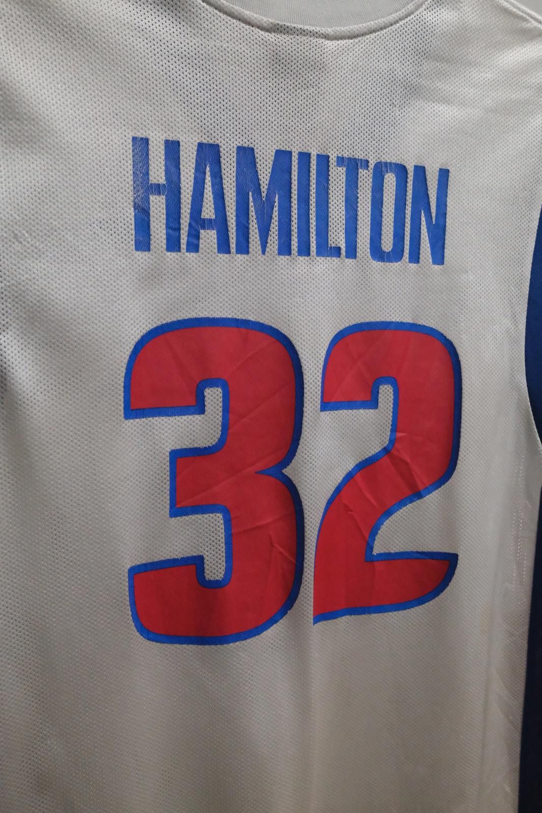 Reebok 04 Reebok Detroit Piston Hamilton #32 Basketball Jersey Size ONE SIZE - 7 Thumbnail