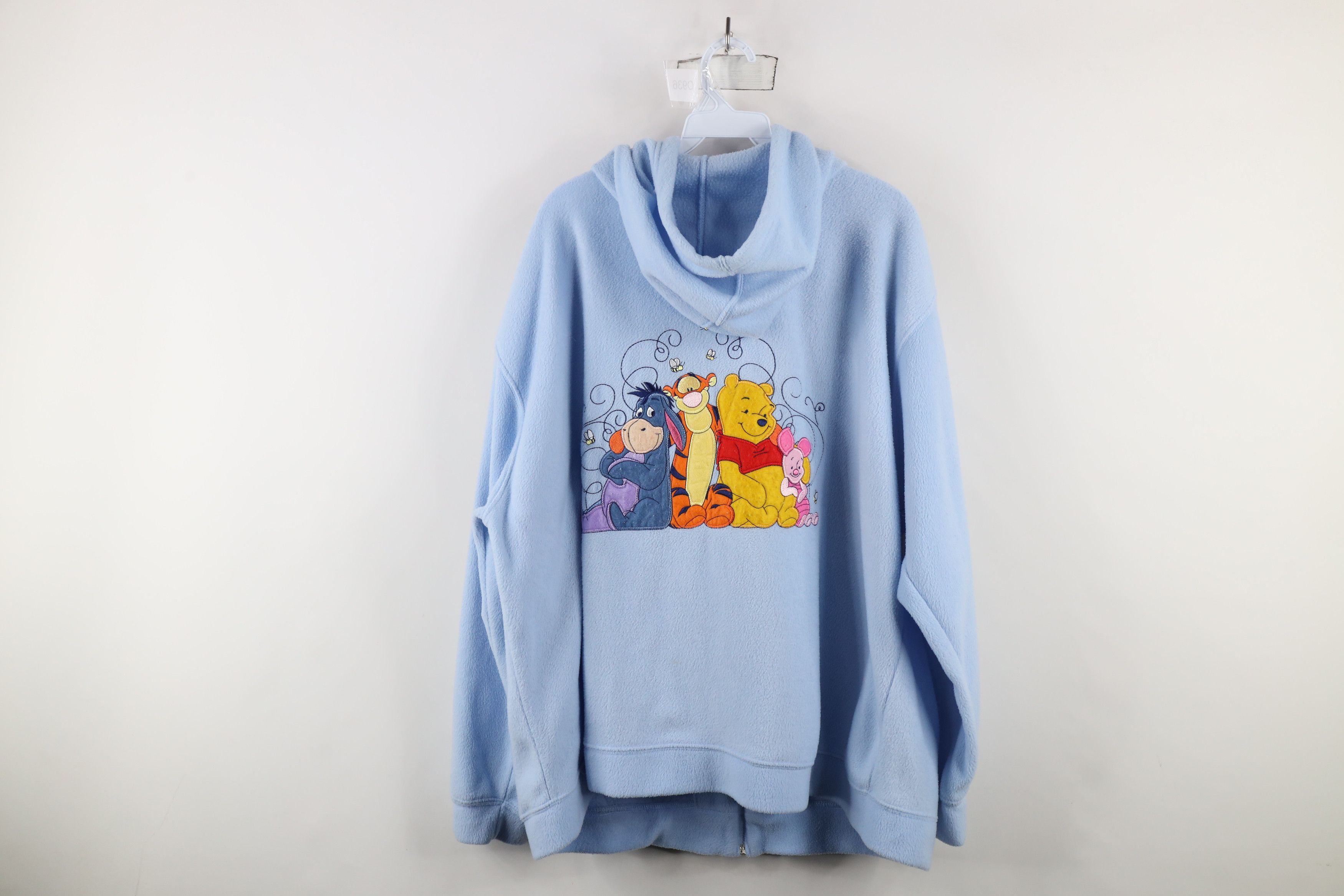 Disney × Vintage Vintage 90s Disney Winnie the Pooh Full Zip Hoodie Carolina Size 3XL / US 20-22 - 12 Thumbnail