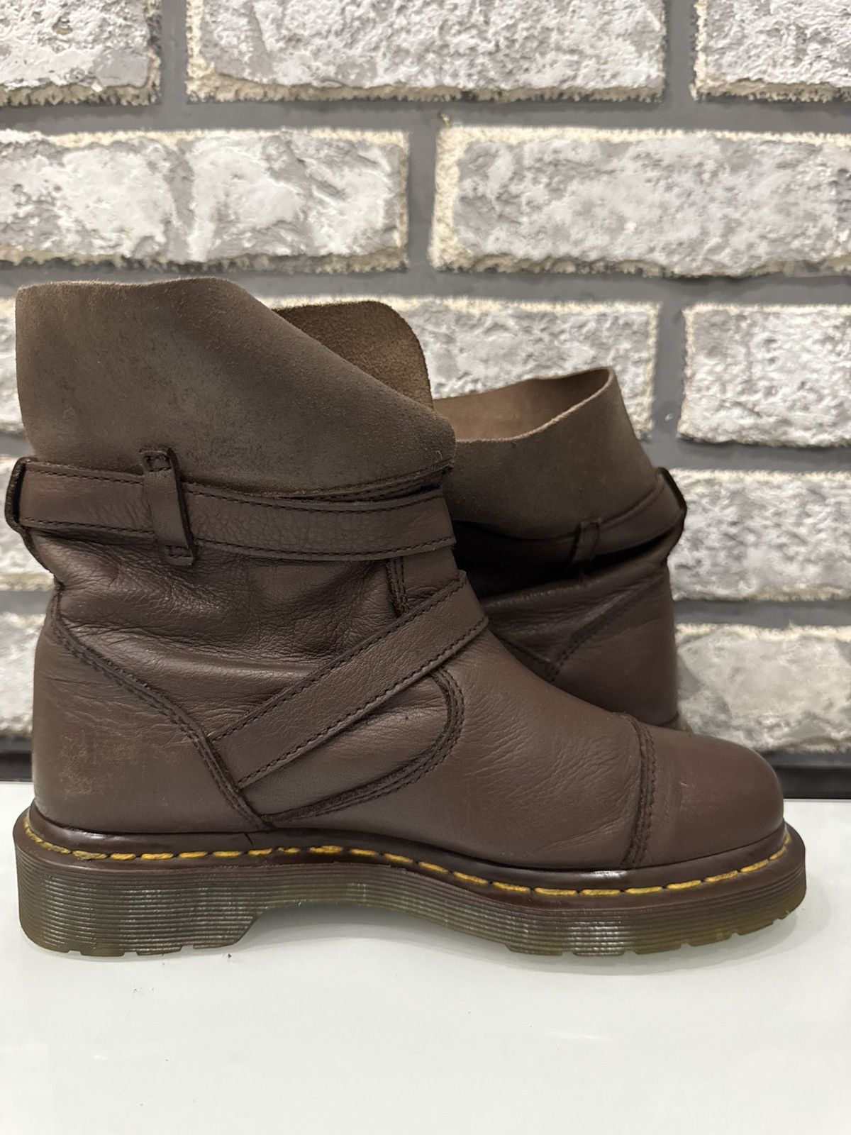 Dr. Martens Kristy Dark Brown Virgina Darken Suede Boots Dr.Martens Size US 7 / IT 37 - 5 Thumbnail