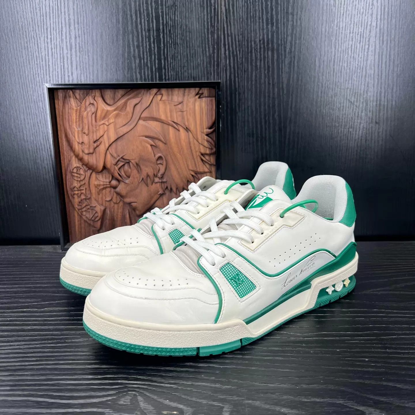 Louis Vuitton LV OG Trainer White Green UK7/EUR41 Size US 8 / EU 41 - 1 Thumbnail
