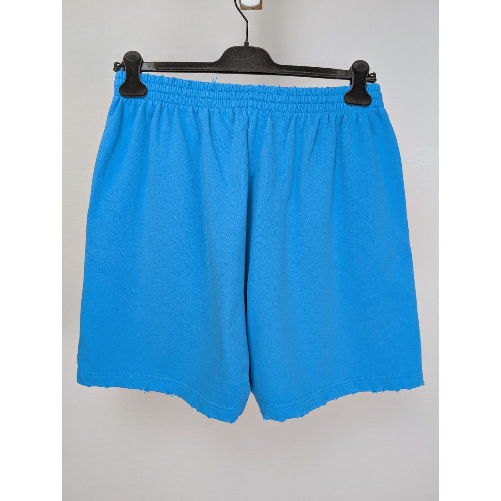 Balenciaga o1rshd1 Q:2 / Pol Camp Crack Print Med Moll Shorts in Blue Size US 32 / EU 48 - 19 Thumbnail