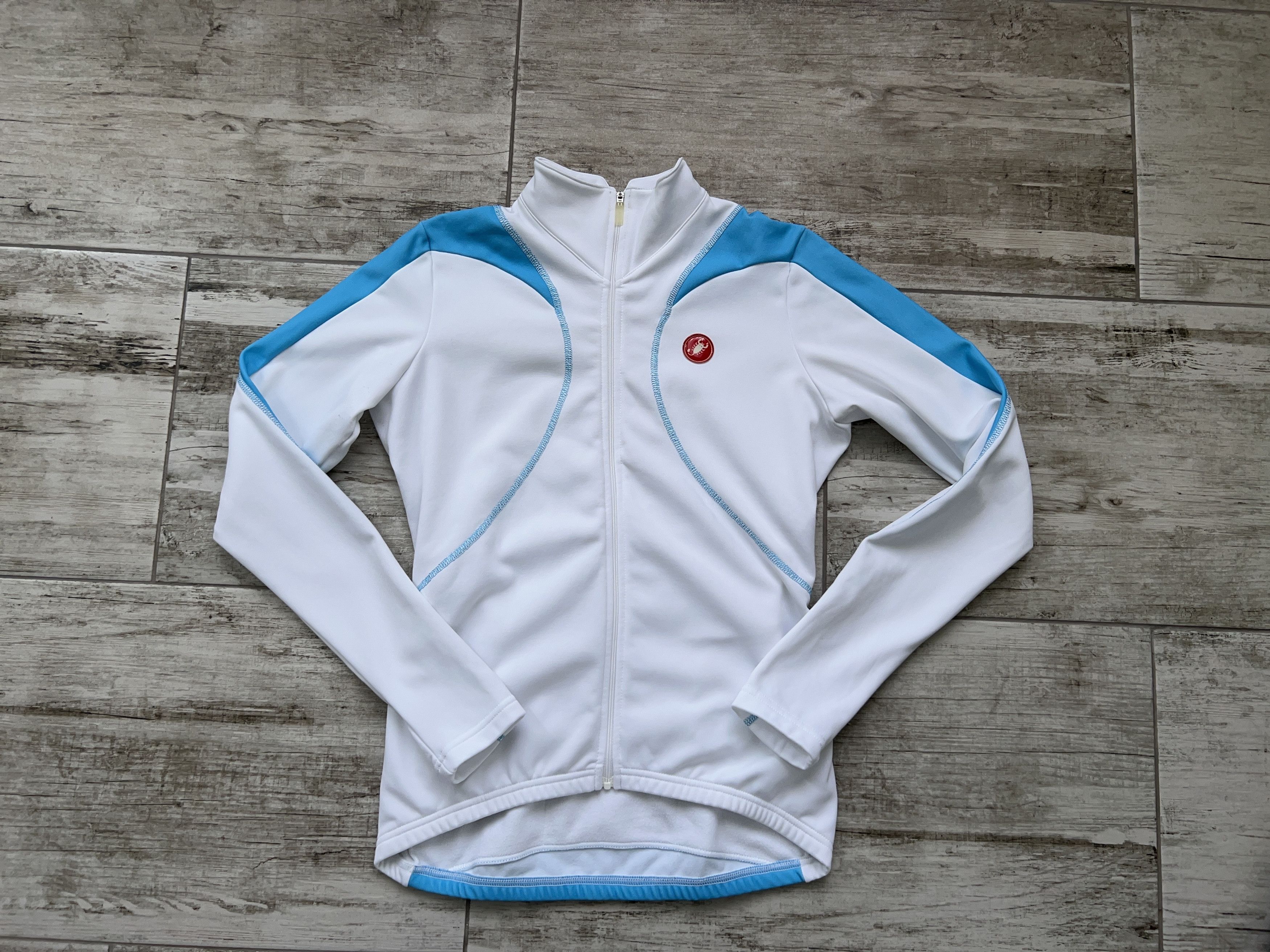Other Castelli Cycling Fleece Jacket White Full Zip Sweater Size M Size M / US 6-8 / IT 42-44 - 1 Thumbnail