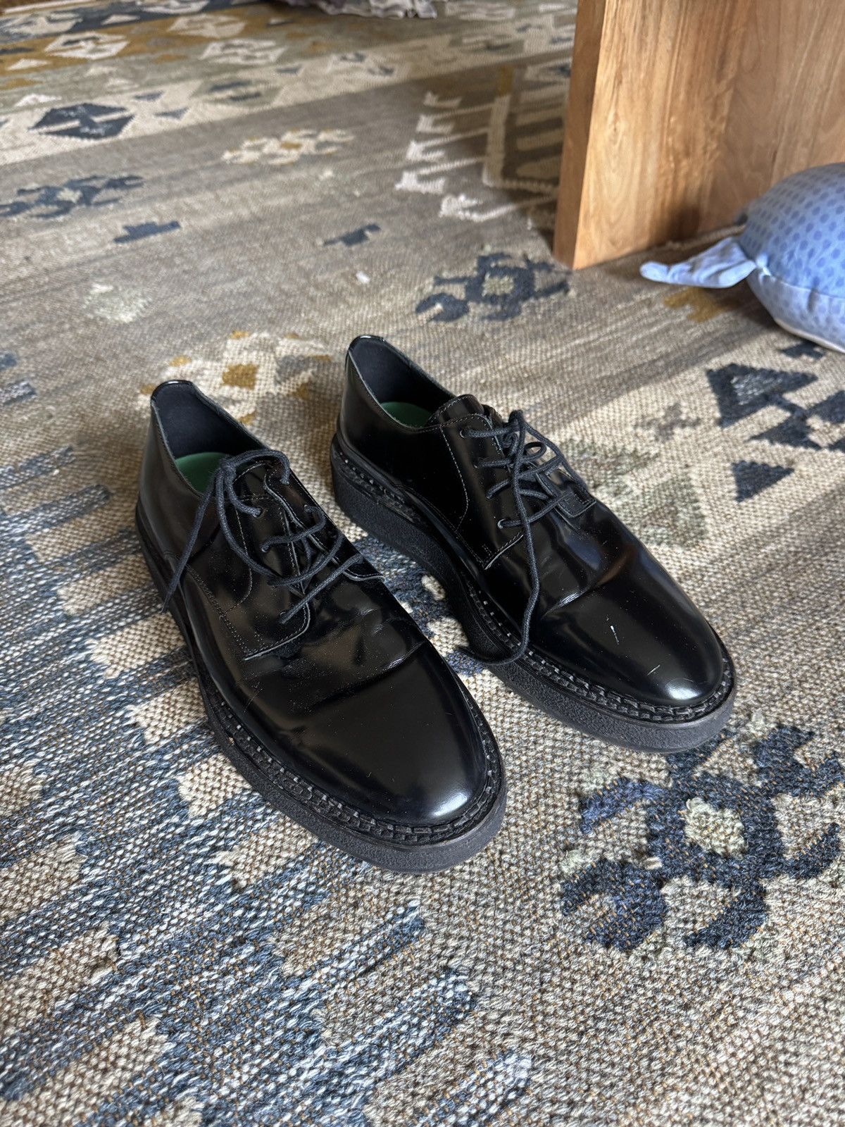 John Elliott John Elliott Creeper Derby Shoes Patent Leather 42 / 9 Size US 9 / EU 42 - 2 Thumbnail