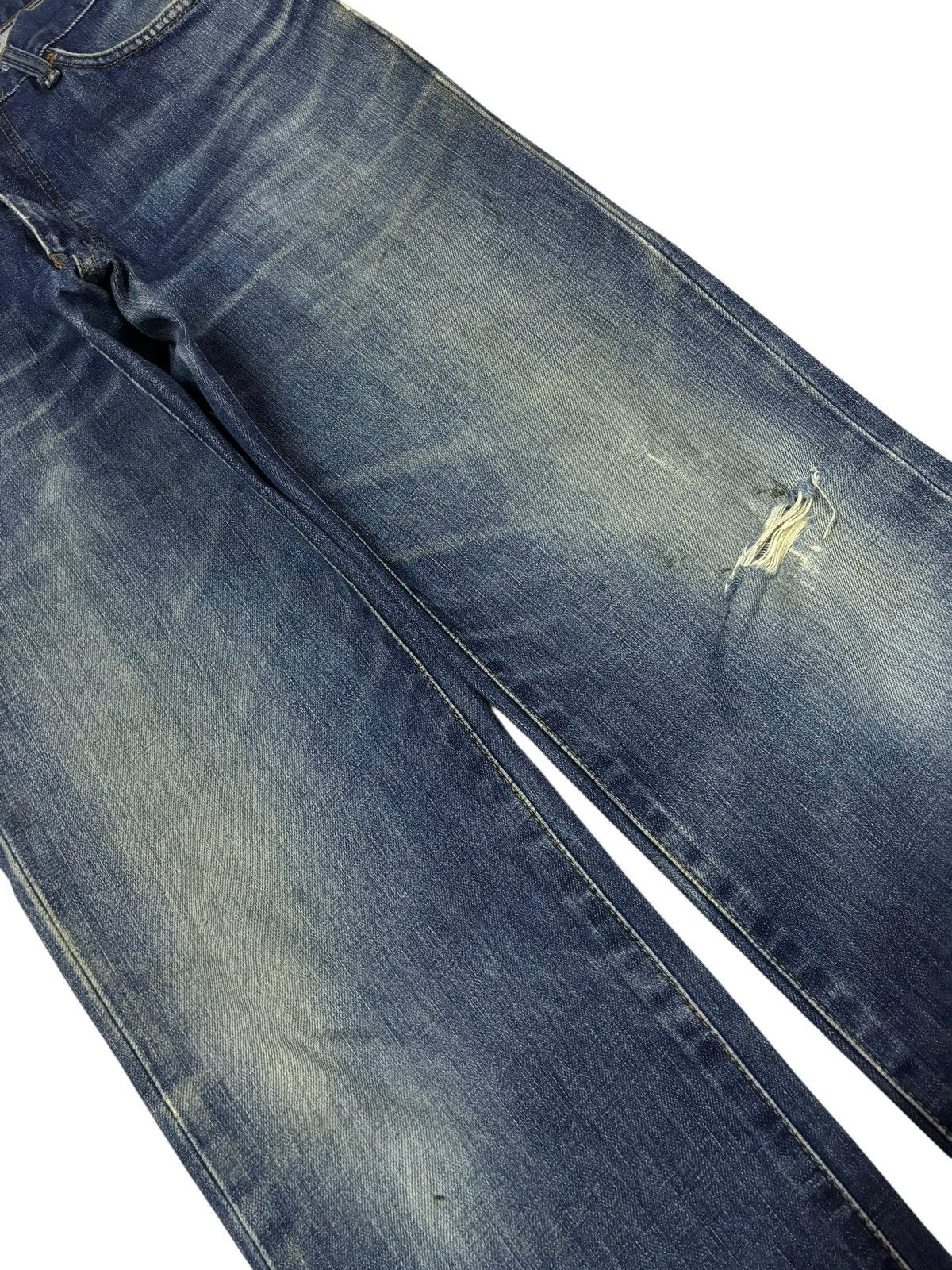 Edwin Vtg Edwin Japan 503 Distressed Jeans Size US 29 - 4 Thumbnail