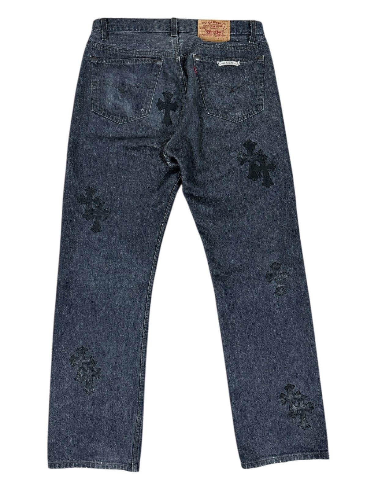 Chrome Hearts Chrome Hearts Levi‘s 501 20 Cross Patch Jeans Size US 31 - 4 Thumbnail