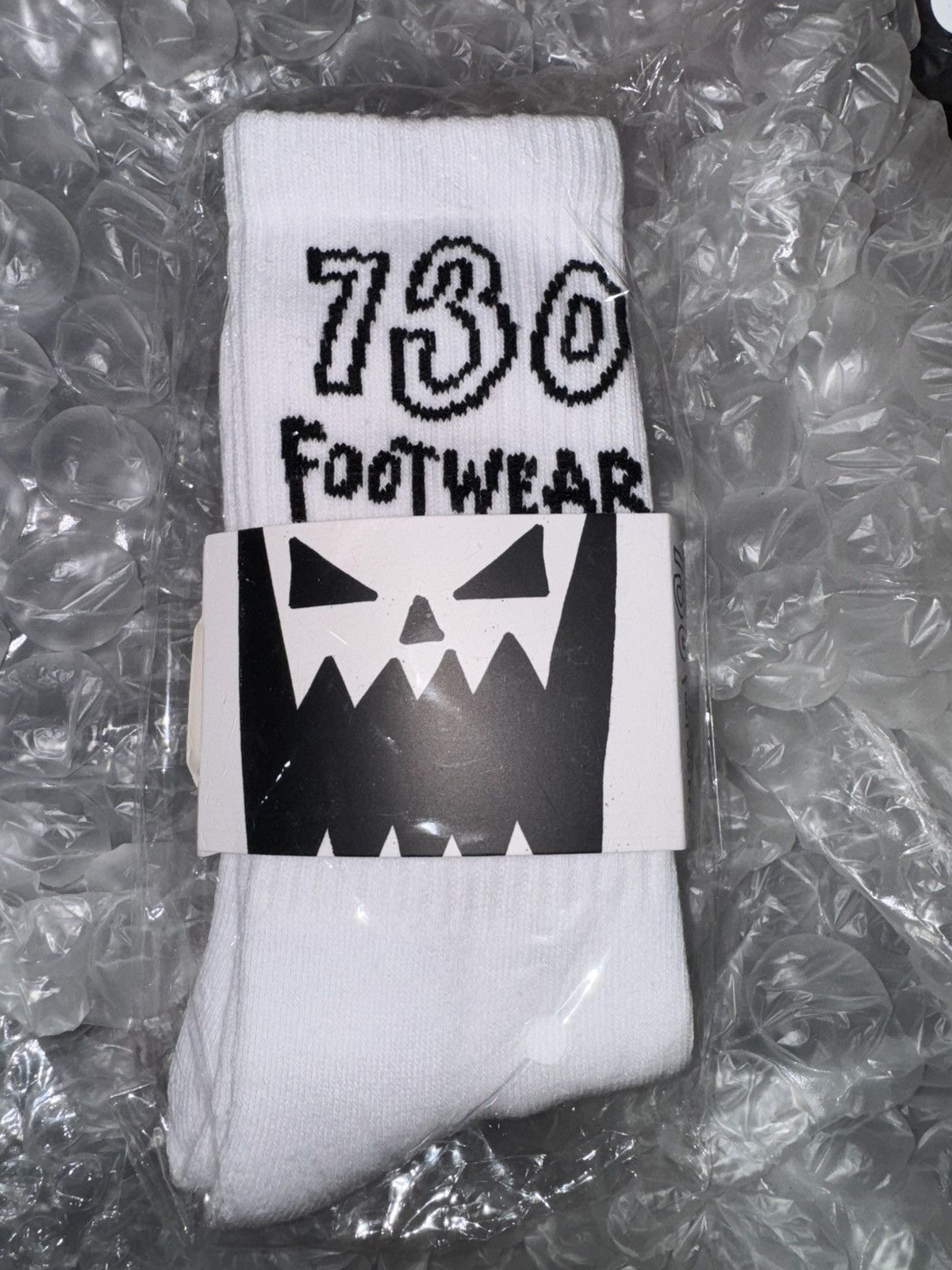 Asspizza Asspizza Pumpkin Face Logo Socks White Size ONE SIZE - 1 Thumbnail