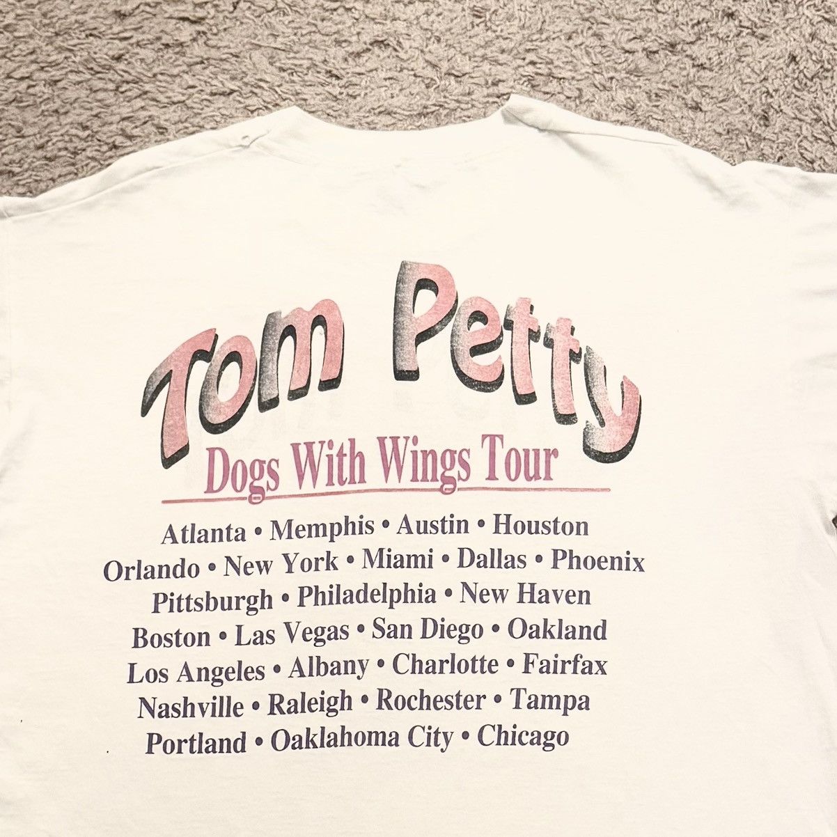 Vintage Vintage 1995 Tom Petty Dogs With Wings Tour Tee XL Size US XL / EU 56 / 4 - 8 Thumbnail