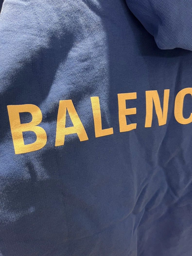 Balenciaga Balenciaga Blue Back Letter Hoodie Size US S / EU 44-46 / 1 - 3 Thumbnail