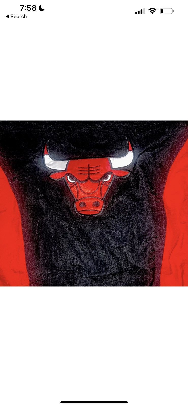 Starter STARTER Chicago Bulls Black Red Pullover Winter Jacket L Size US L / EU 52-54 / 3 - 6 Thumbnail