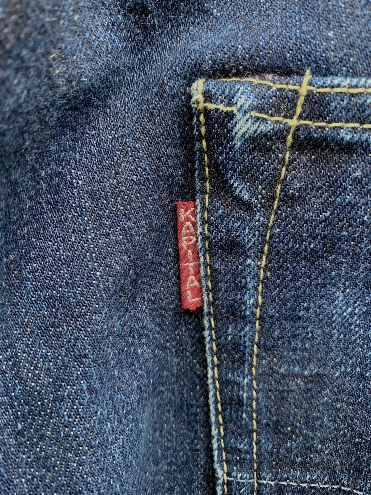 Kapital FREE TAX! Cropped Raw Hemmed Denim Jeans Size US 31 - 10 Thumbnail
