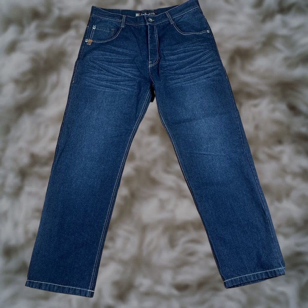 Denime 5ive Jungle & Co. Jeans Men’s Size 38Wx32L Straight Leg Blue Wash Denim Long Size US 38 / EU 54 - 1 Thumbnail