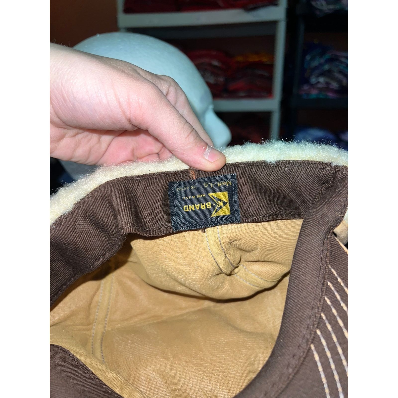 Vintage Vintage Trapper Hat Sheepskin Suede K-Brand 1980s 80s VTG OS Size ONE SIZE - 8 Thumbnail