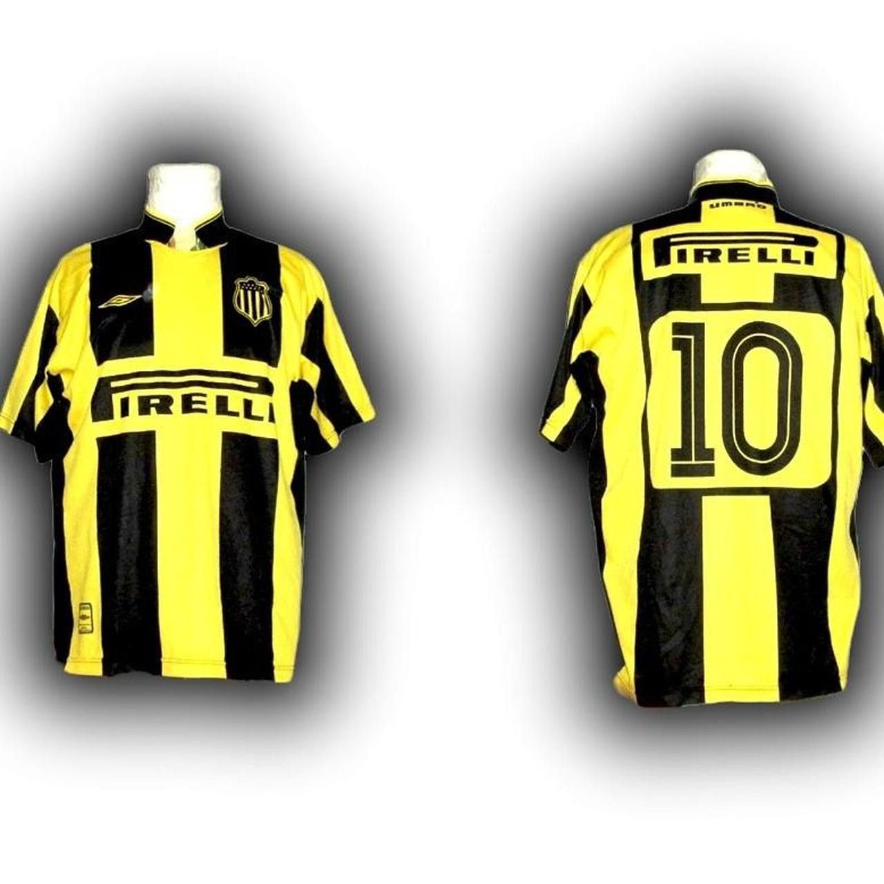 Umbro Club Atletico Penarol Uruguay 2003 2004 2005 Home Shirt Size US L / EU 52-54 / 3 - 2 Thumbnail