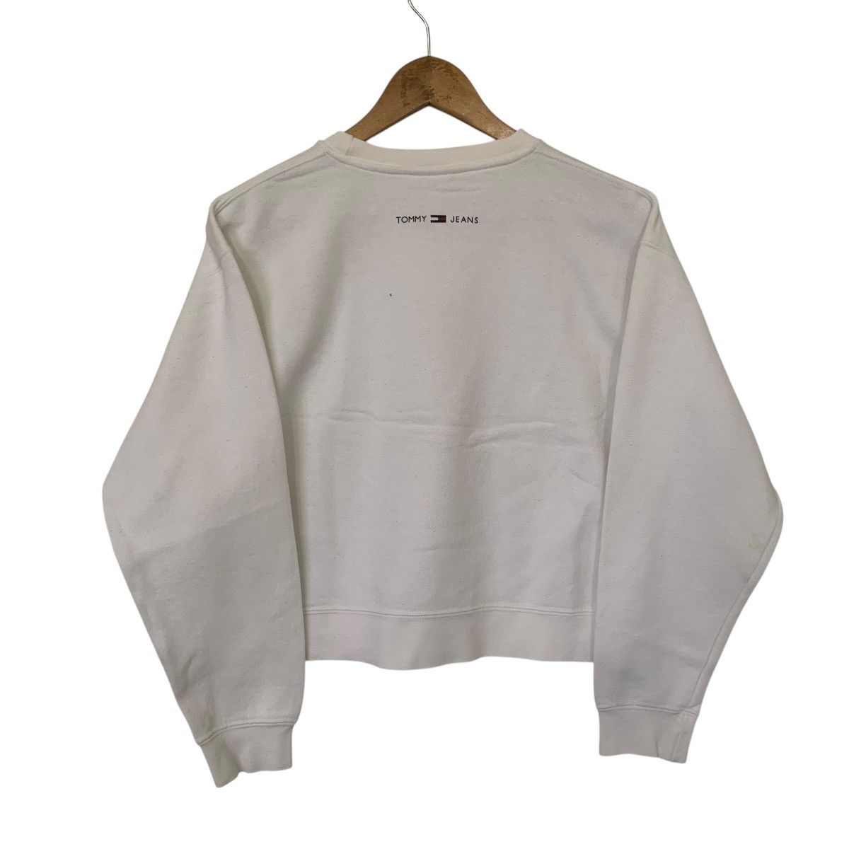 Tommy Hilfiger × Tommy Jeans × Vintage Vintage Tommy Hilfiger Crop Top Sweatshirt Medium Size US M / EU 48-50 / 2 - 3 Thumbnail