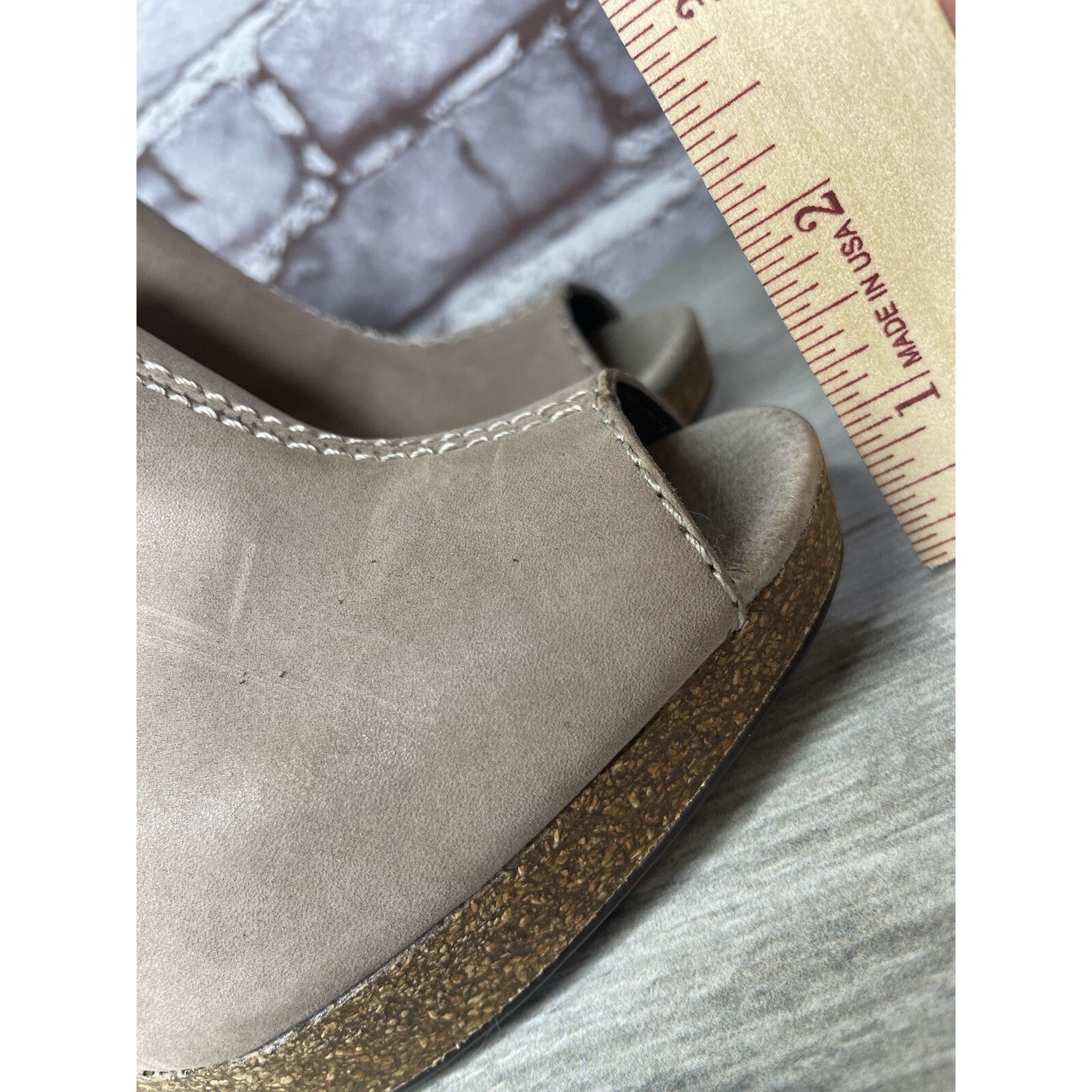 Other Apepazza Parma Brown Taupe Leather Peep Toe Heeed Booties Wo Size US 7.5 / IT 37.5 - 9 Thumbnail