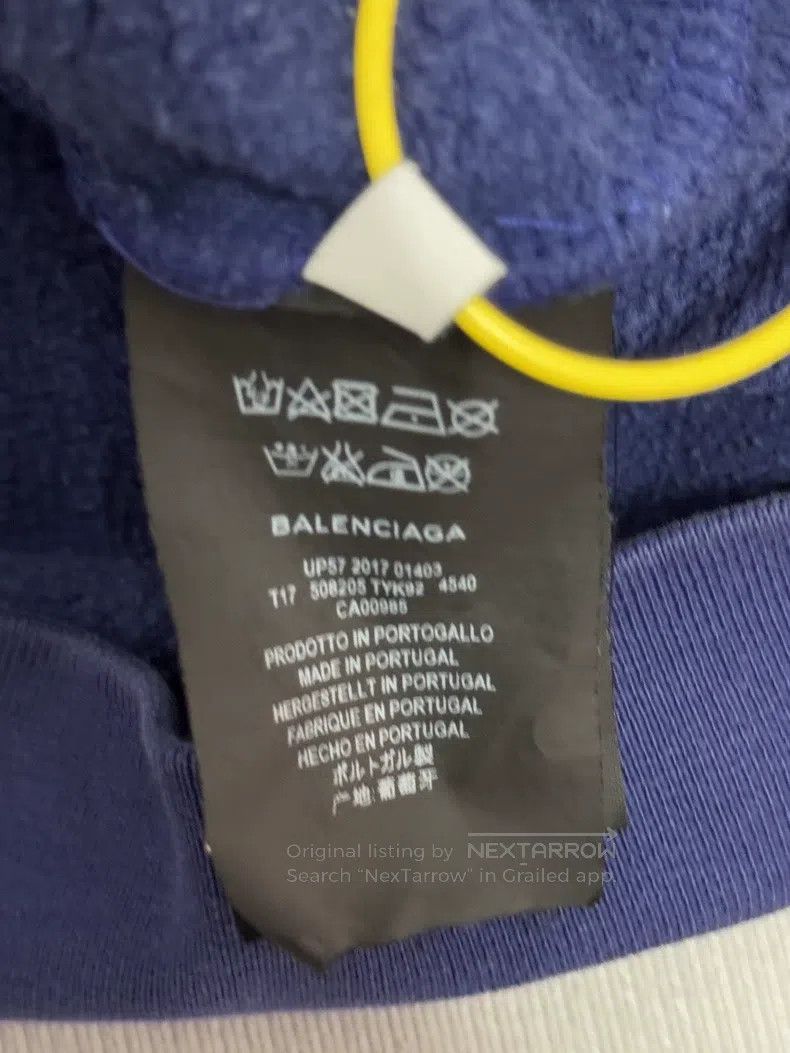 Balenciaga Balenciaga Blue Coke Logo Hooded Sweatshirt Size US S / EU 44-46 / 1 - 4 Thumbnail