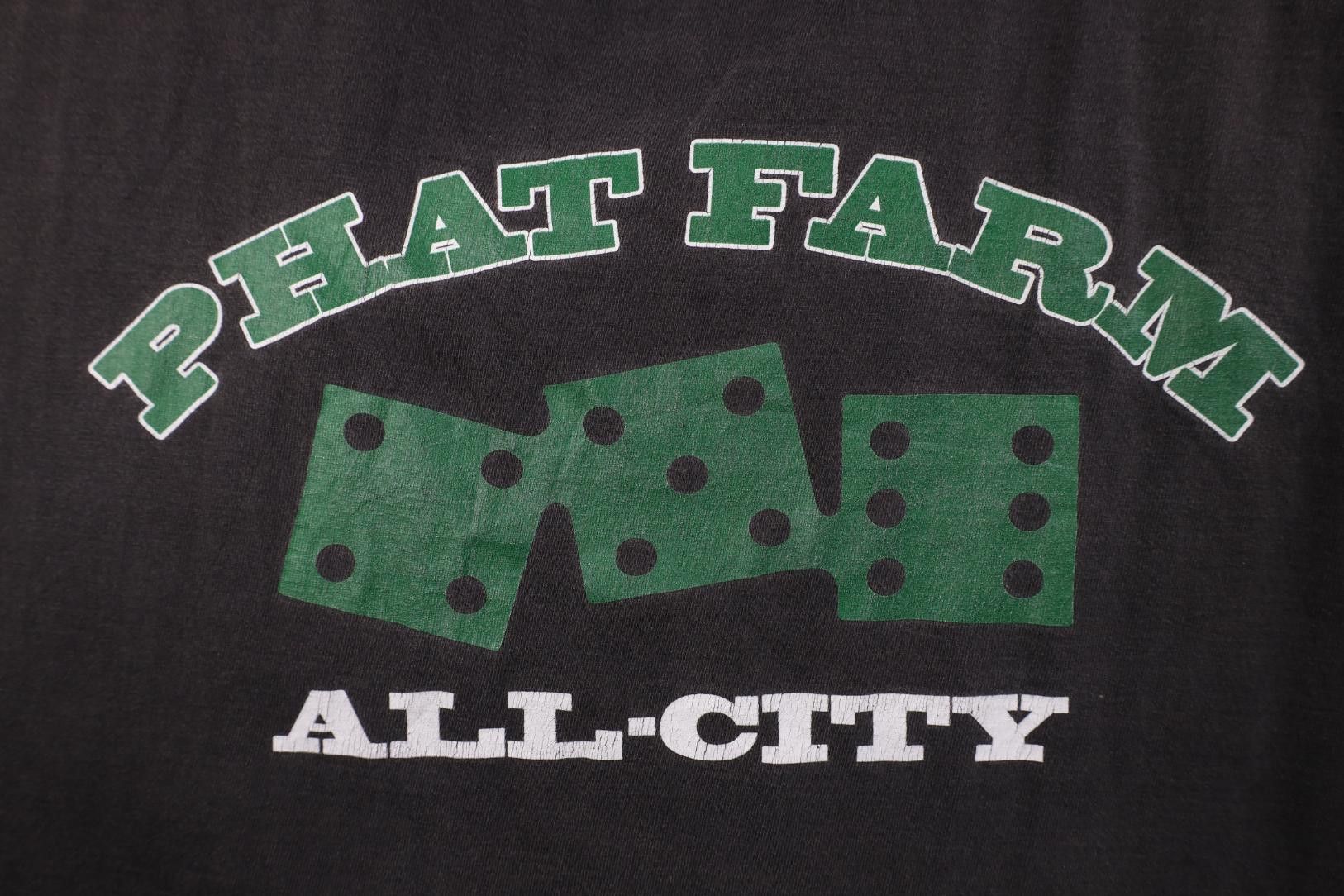 Phat Farm Vintage 90s Phat Farm City Dice Gambling Hip Hop T-Shirt USA Size US XL / EU 56 / 4 - 6 Thumbnail