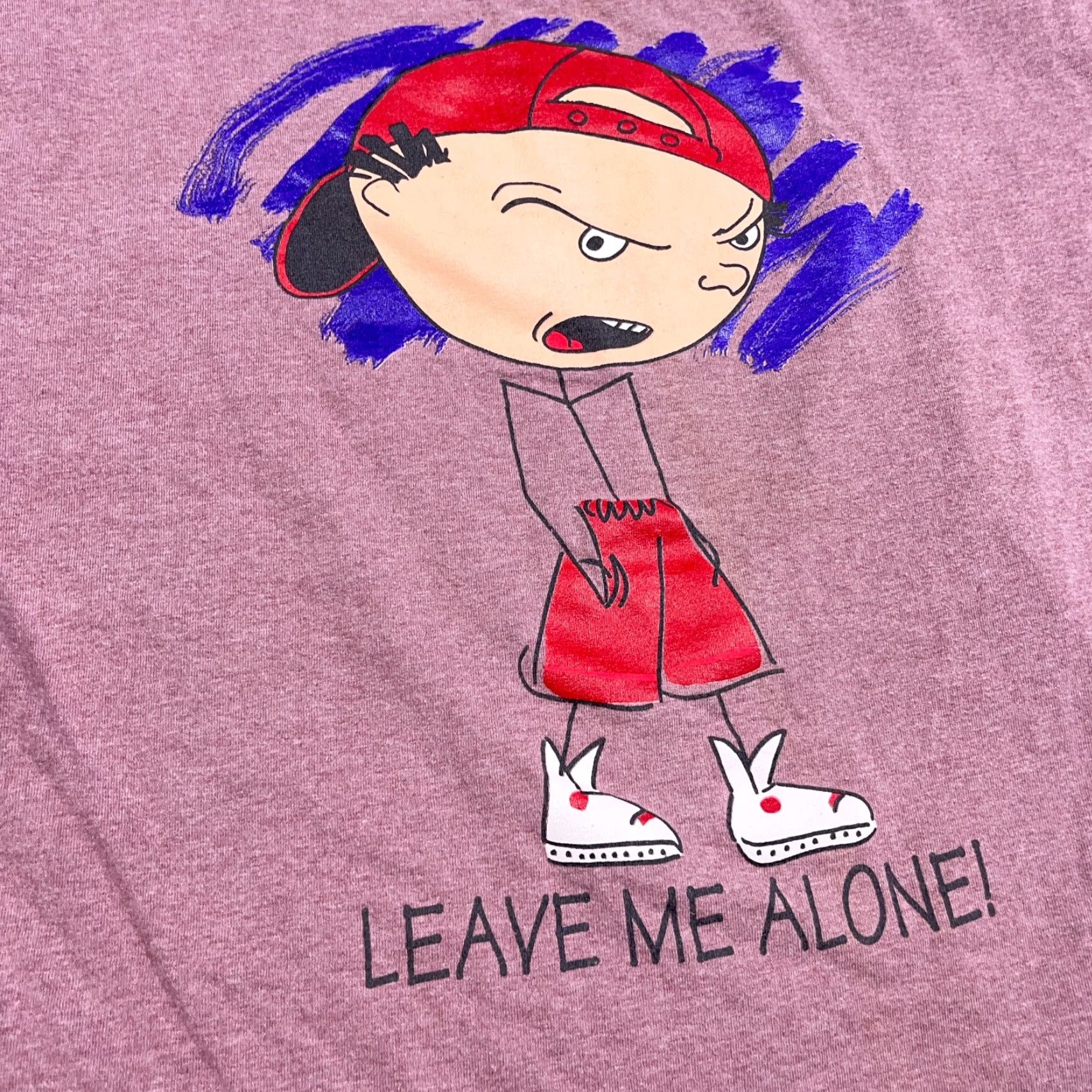 Vintage VINTAGE Oneita Shirt Men XL Purple 90s Tee Cartoon Funny Face 2 Face Attitude Size US XL / EU 56 / 4 - 5 Thumbnail