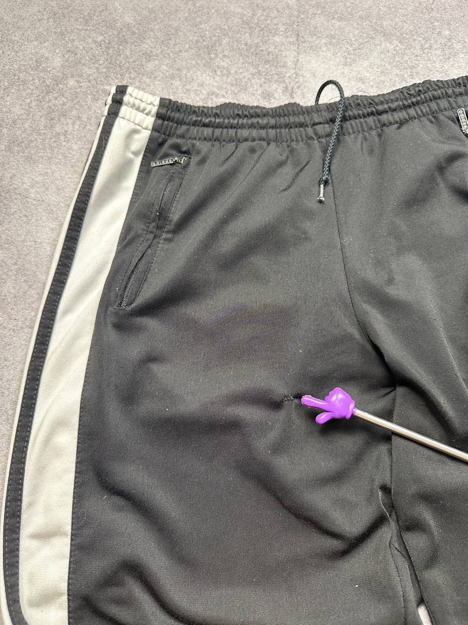 Adidas Vintage Adidas Snap Track Pants, Size S – Iconic 90s Size US 30 / EU 46 - 6 Thumbnail