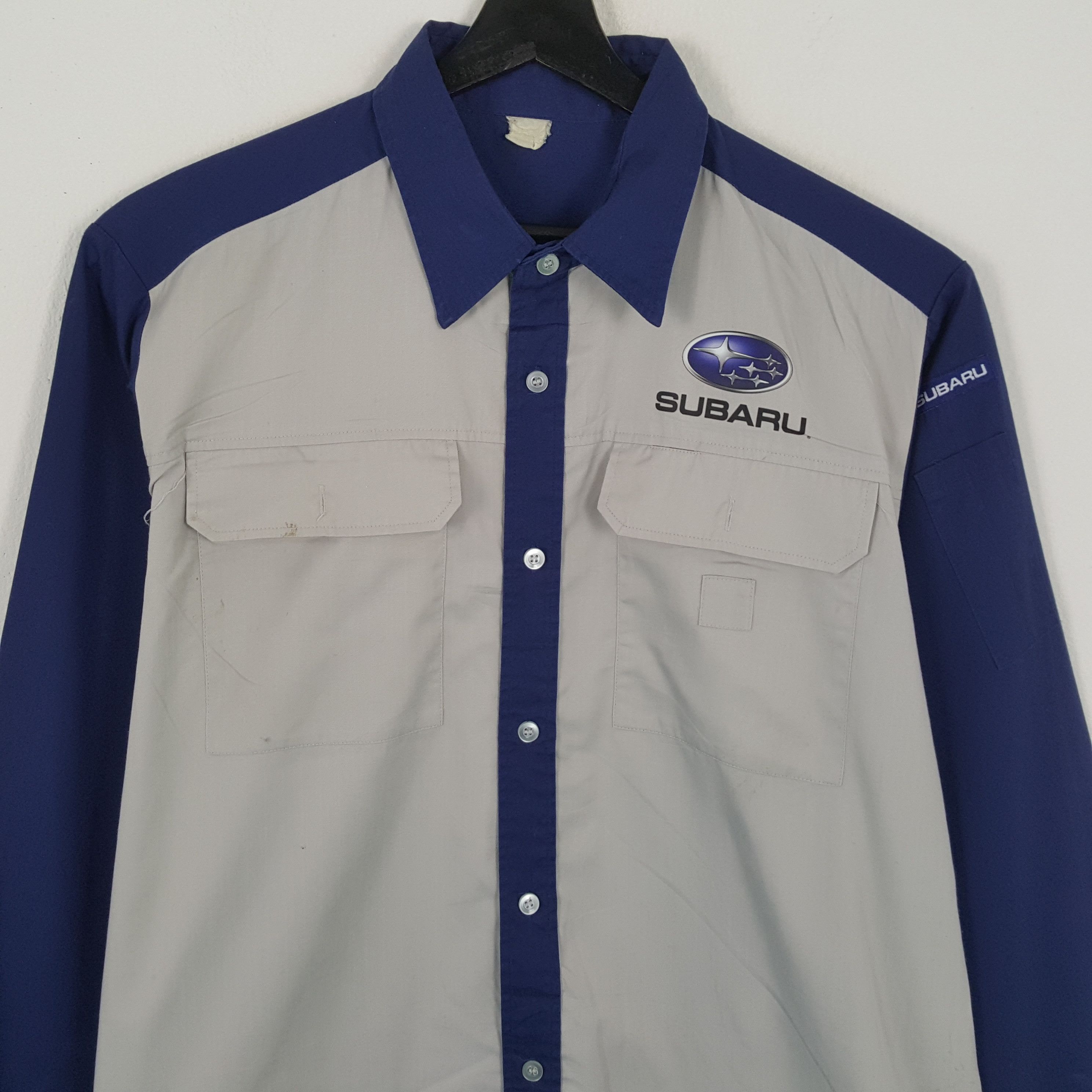 Vintage SUBARU Japanese Motorsports Workwear Style Custom Jacket Size US L / EU 52-54 / 3 - 4 Thumbnail