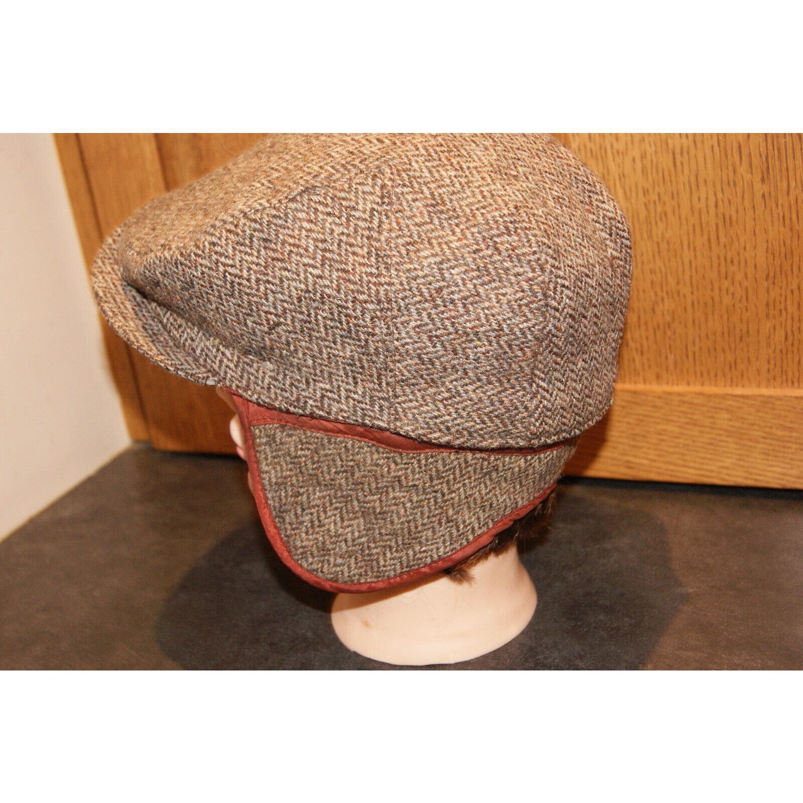 Other VTG Tweed Cap Hat Newsboy Brown Wool Thinsulate Mens M USA Size ONE SIZE - 6 Thumbnail