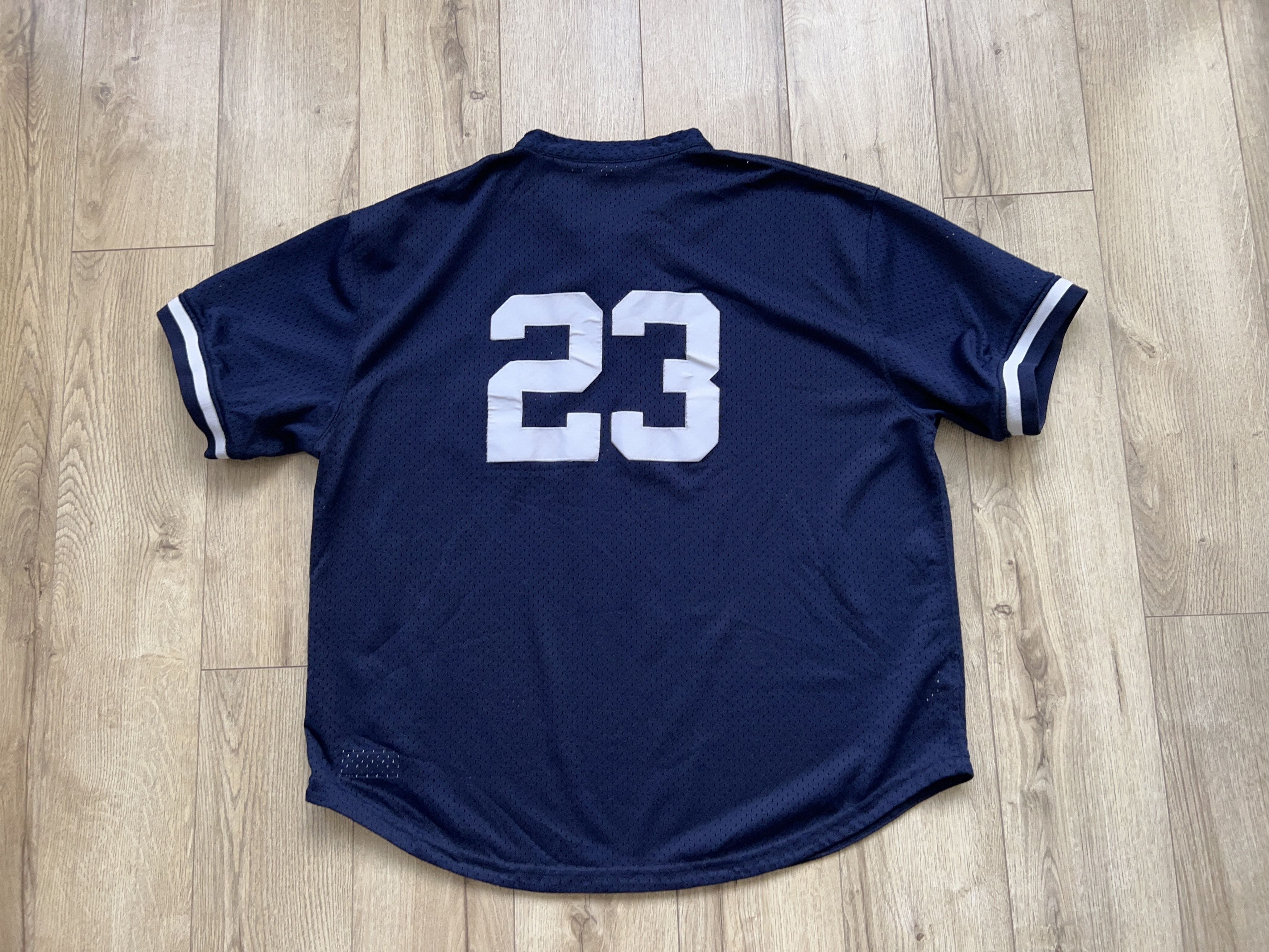 MLB × Mitchell & Ness × New York Yankees Mens Mitchell Ness #23 Baseball Jersey T Shirt Size 52 XXL Size US XL / EU 56 / 4 - 13 Thumbnail