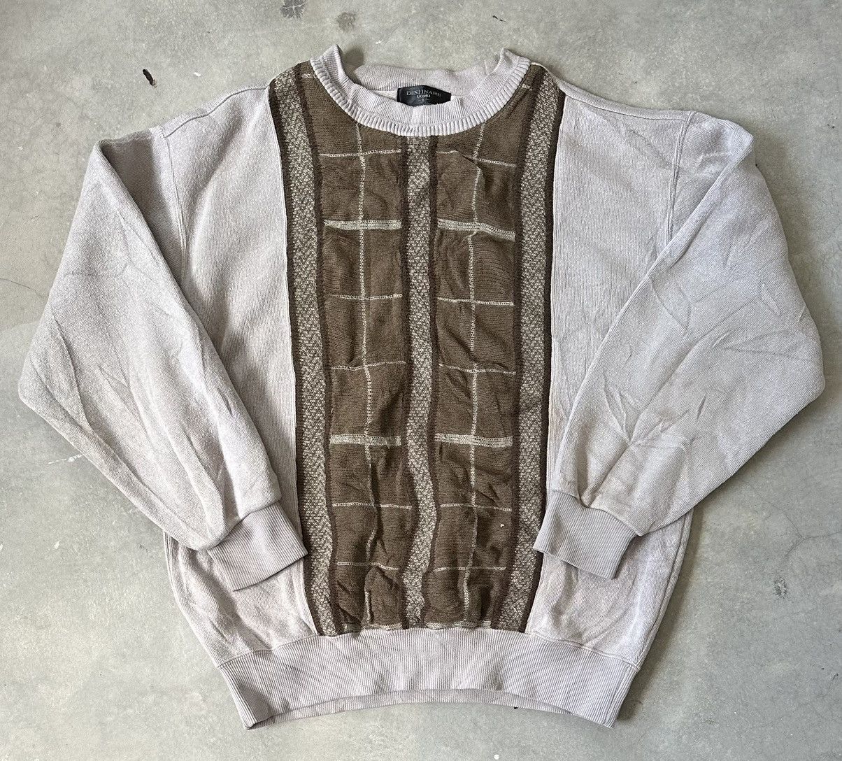 Vintage VINTAGE DESTINARE UOMO KNIT DESIGN SWEATSHIRT Size US L / EU 52-54 / 3 - 1 Thumbnail