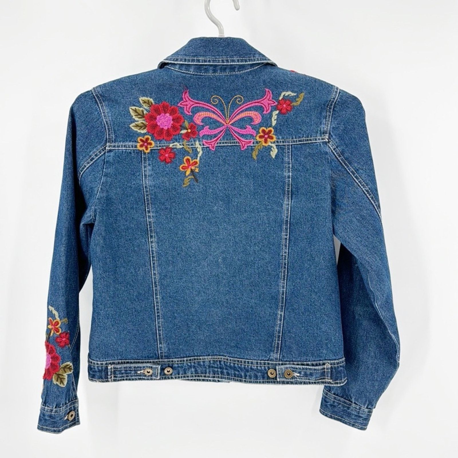Other Life Style late 90s embroidered denim jacket girl sz M Size M / US 6-8 / IT 42-44 - 5 Thumbnail