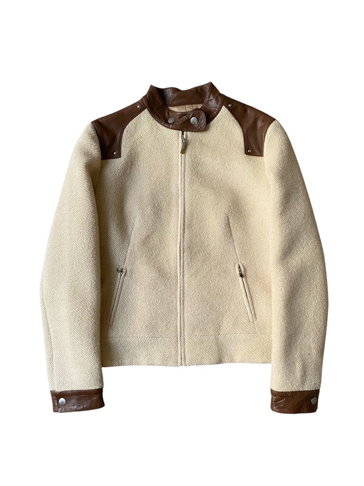 Harrods Harrods Wool Leather Zipper Jacket Size US S / EU 44-46 / 1 - 1 Thumbnail