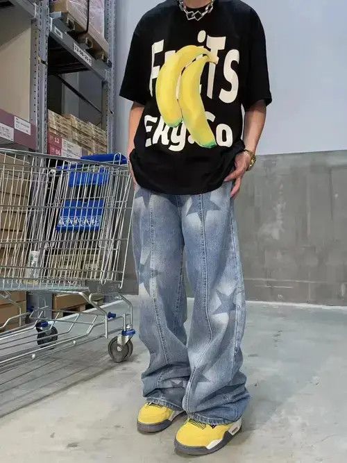 Designer × Japanese Brand × Vintage y2k distressed baggy pattern pants Size US 32 / EU 48 - 3 Thumbnail
