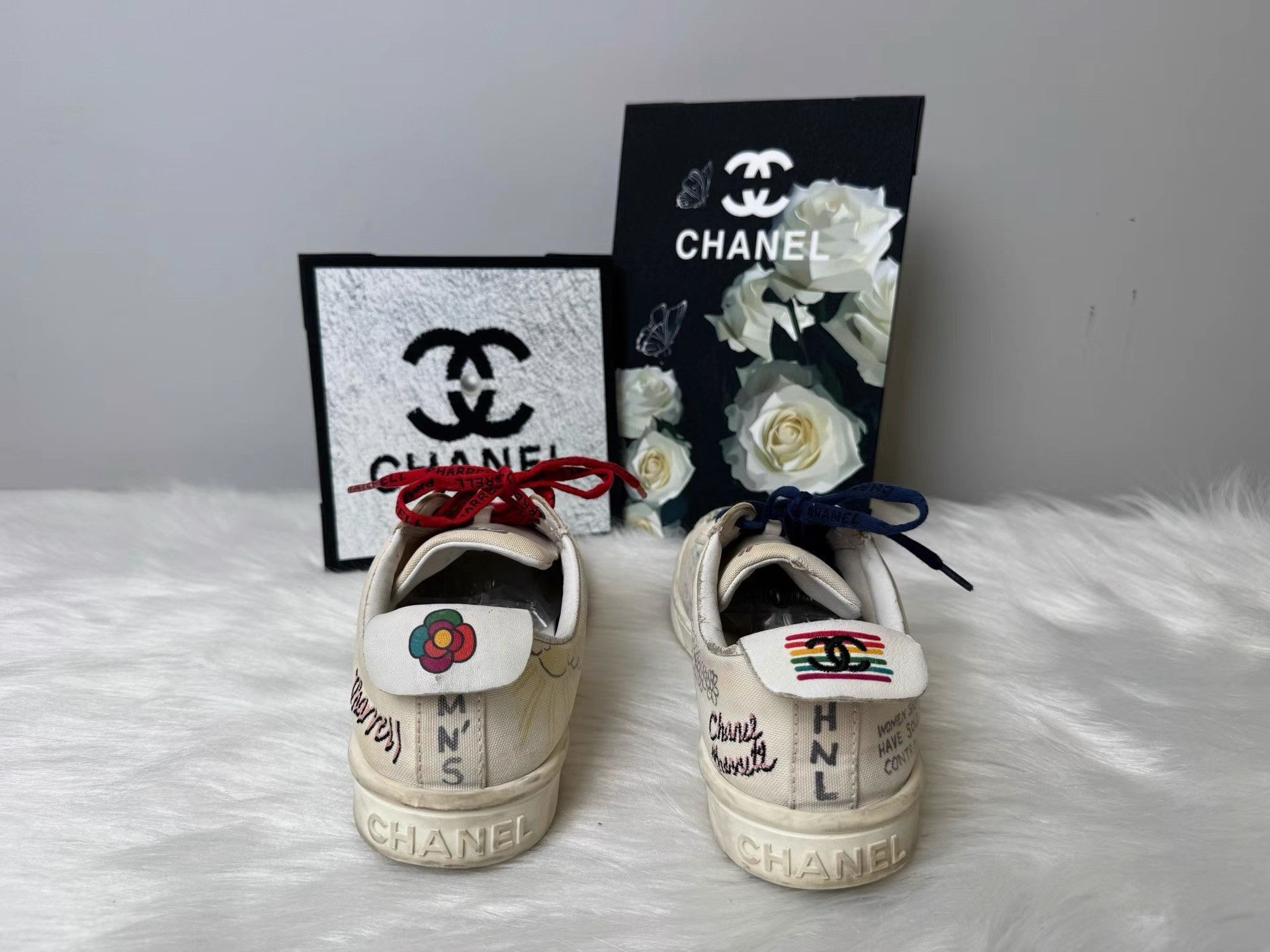 Chanel Chanel Pharrell Williams Graffiti Sneakers K36 Size US 10 / EU 43 - 3 Thumbnail
