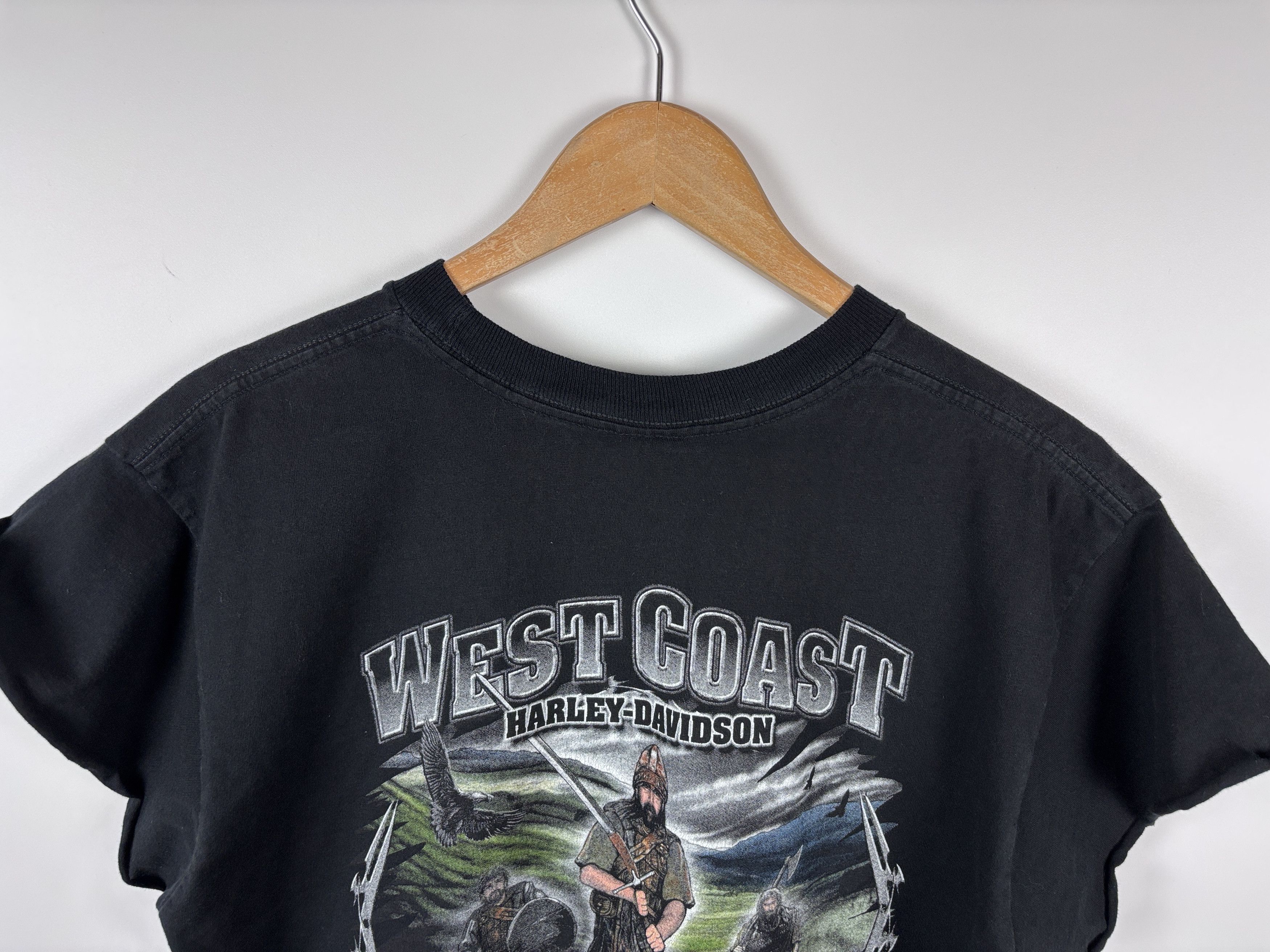 Harley Davidson × Vintage 2004 Harley Davidson West Coast Glasgow Scotland T-Shirt L Size US L / EU 52-54 / 3 - 5 Thumbnail