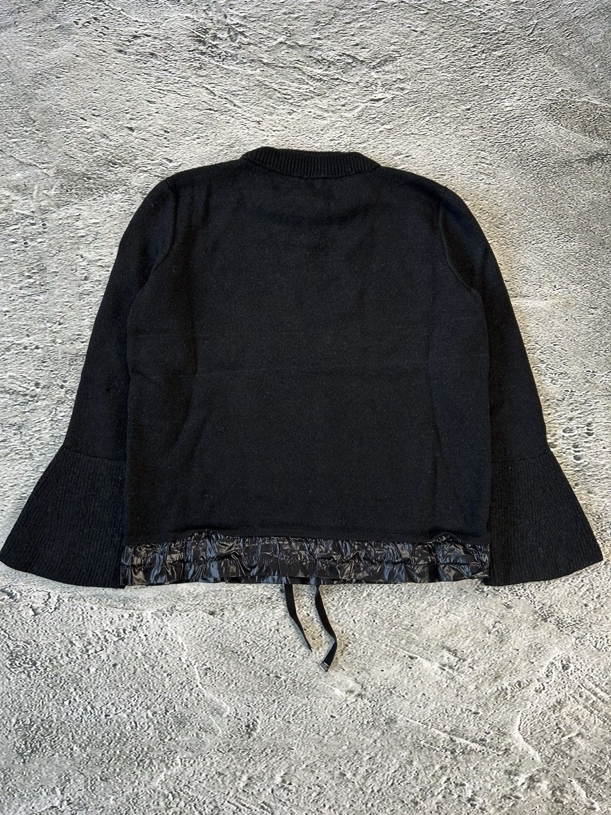 Moncler Moncler black sweater knit flared nylon hem shiny Size M / US 6-8 / IT 42-44 - 9 Thumbnail