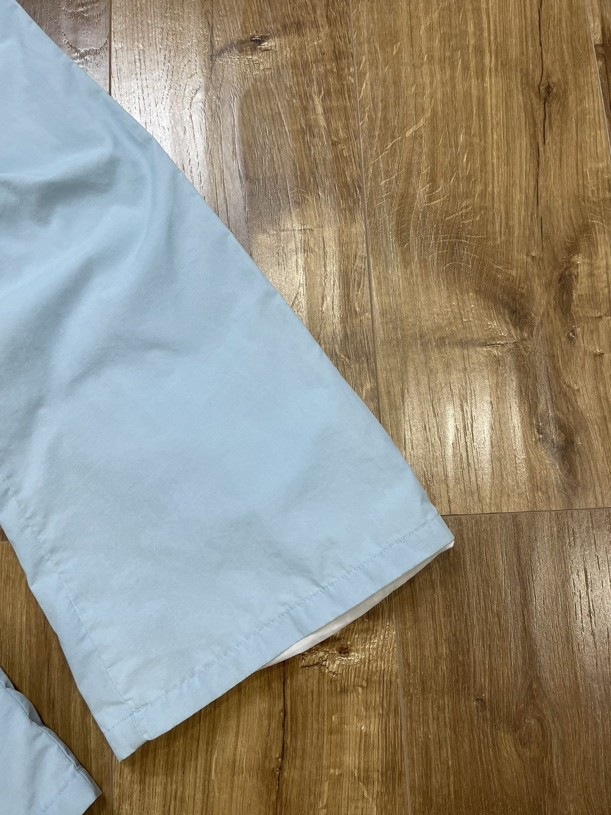Nike × Vintage Vintage Nike 90’s Y2K Style Nylon Drill Blue Track Pants Size 27" / US 4 / IT 40 - 2 Thumbnail