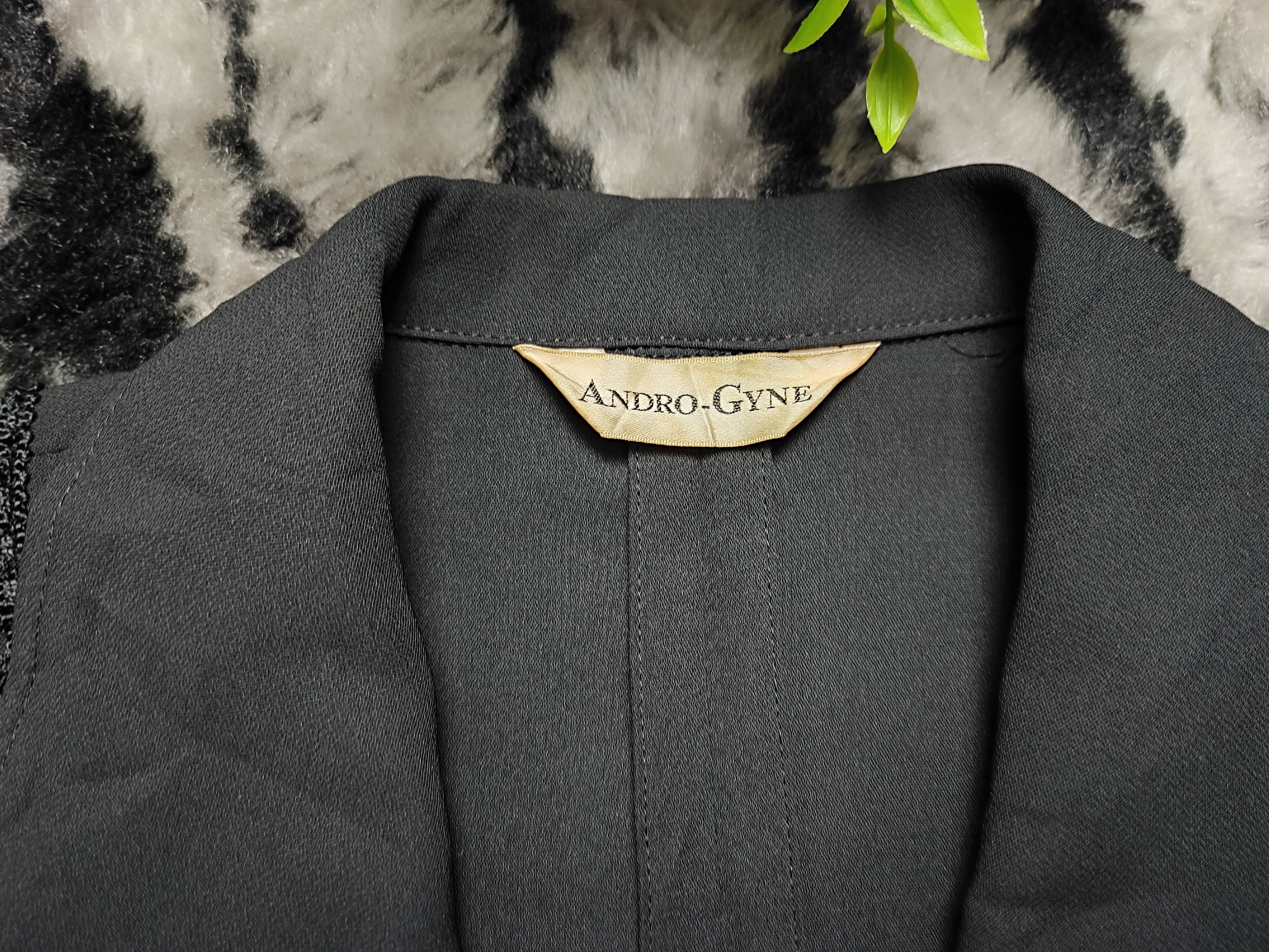 Japanese Brand Vintage Andro Gyne Black Net Blouse Size S / US 4 / IT 40 - 9 Thumbnail