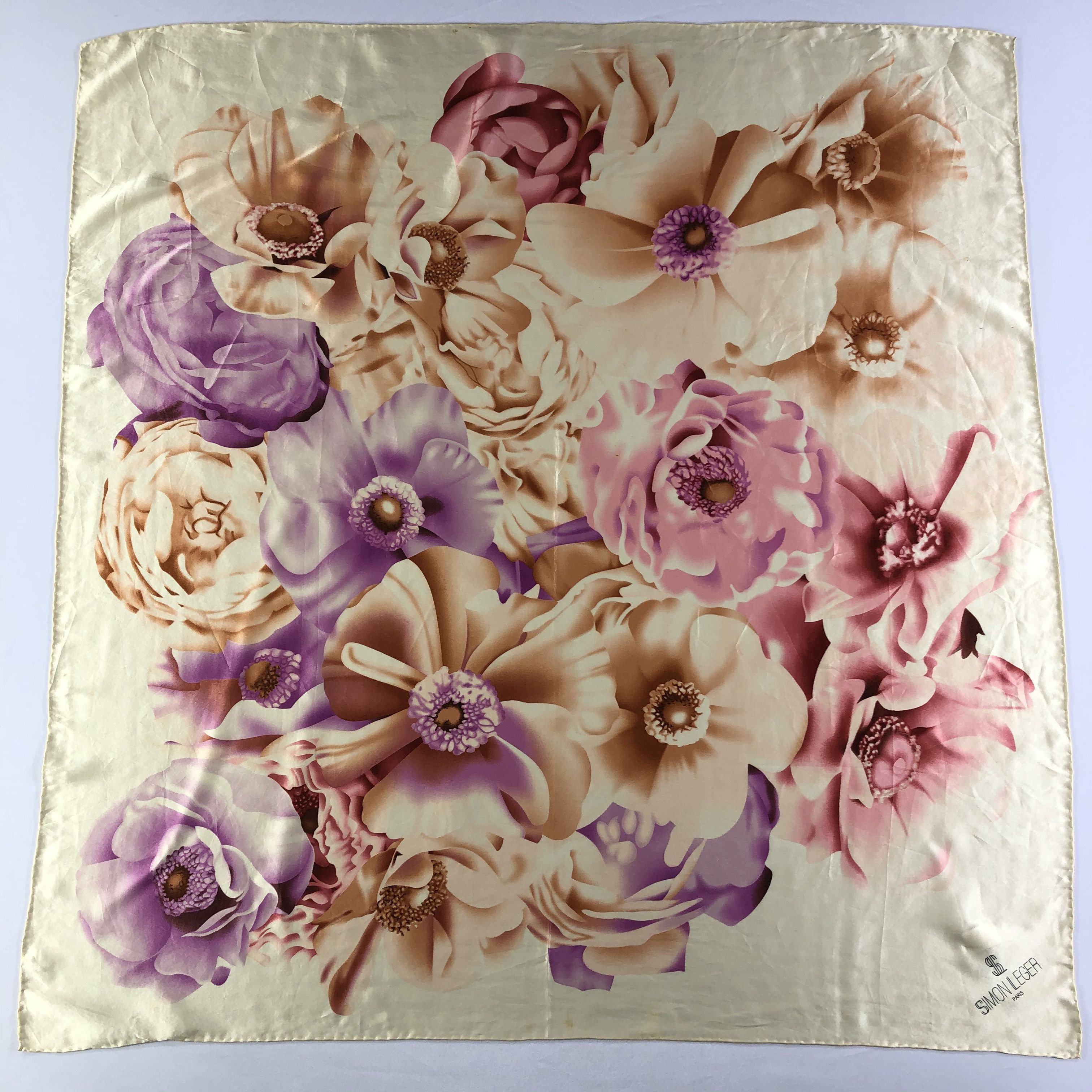Vintage Vintage Simon Leger Silk Scarf Size ONE SIZE - 2 Thumbnail