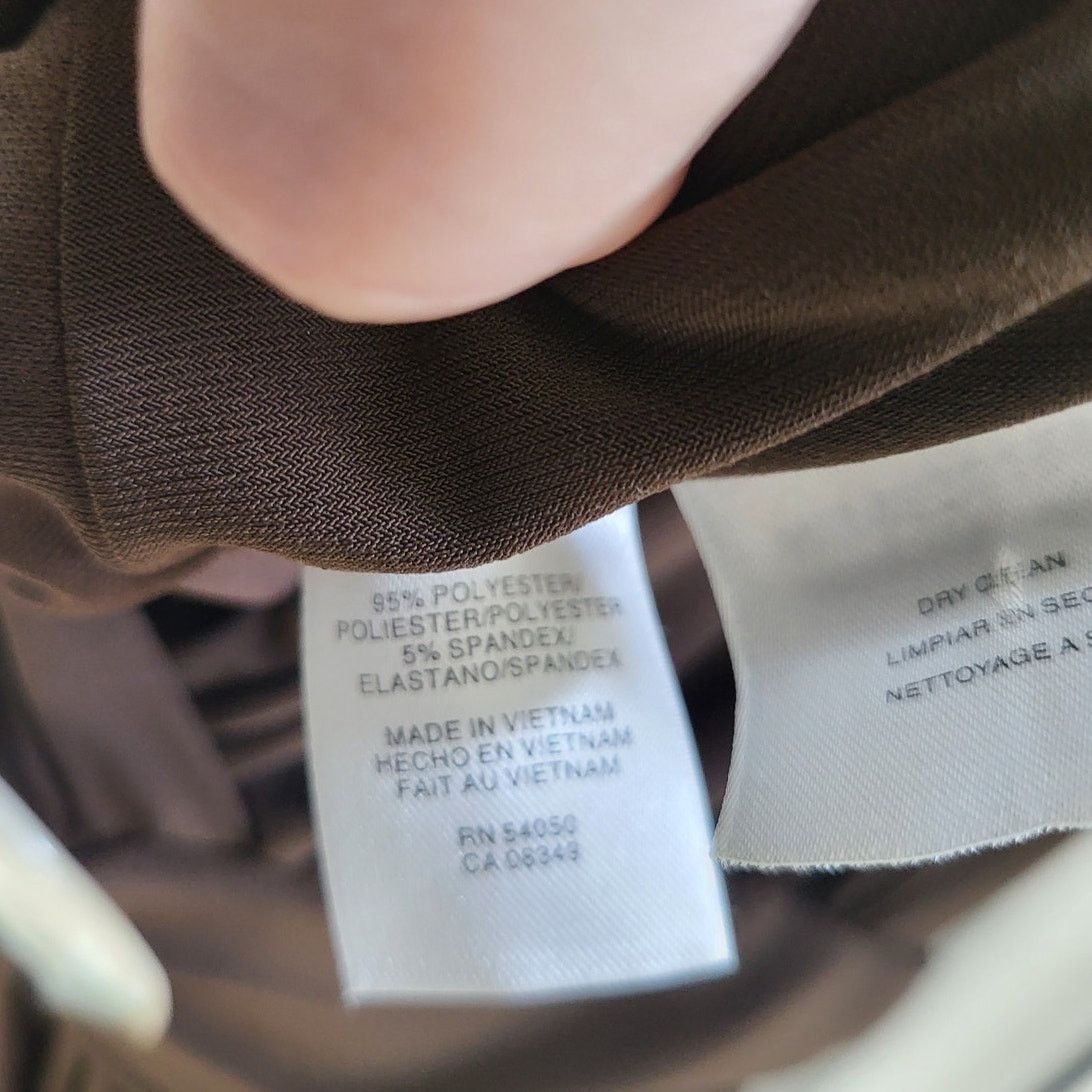 Other Jones New York Brown Sleeveless Dress w/Faux Belt - Size 14 Size XL / US 12-14 / IT 48-50 - 3 Thumbnail