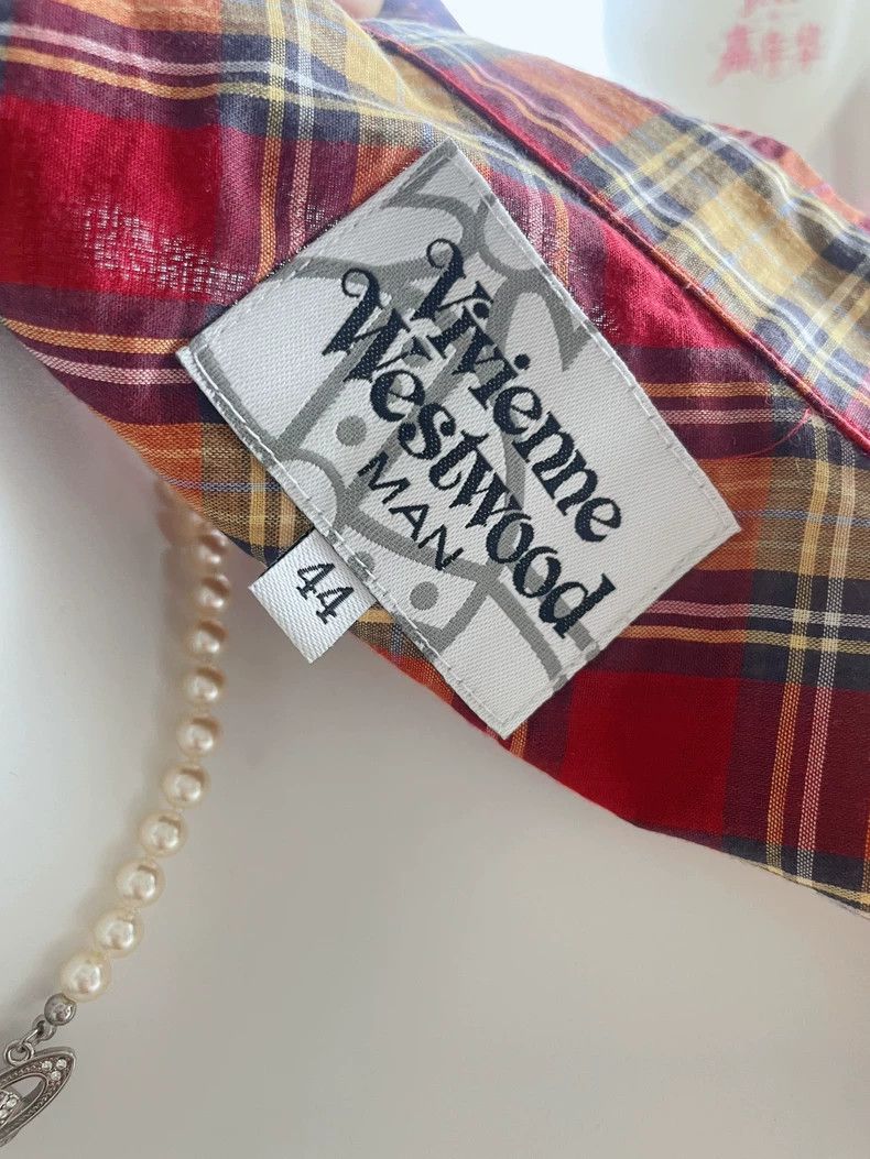 Vivienne Westwood Vivienne Westwood Saturn embroidered plaid shirt Size M / US 6-8 / IT 42-44 - 5 Thumbnail