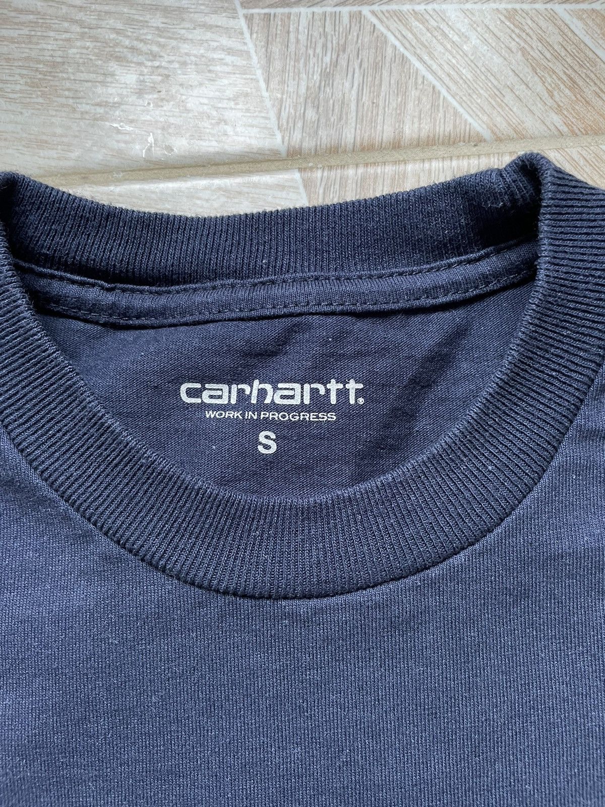 Carhartt × Carhartt Wip Y2K Vintage Carhartt WIP Bigo Logo Usa Tee Navy Retro Hype Size US S / EU 44-46 / 1 - 5 Thumbnail