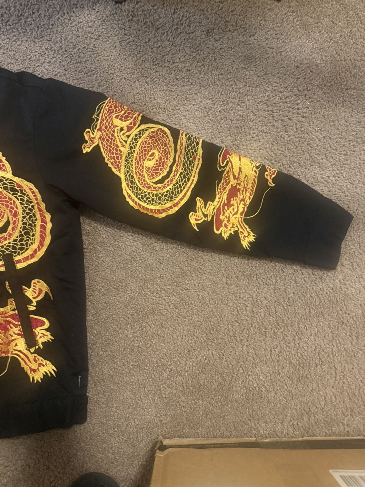 Supreme Supreme FW18 Dragon Work Jacket Black Small S Size US S / EU 44-46 / 1 - 2 Thumbnail
