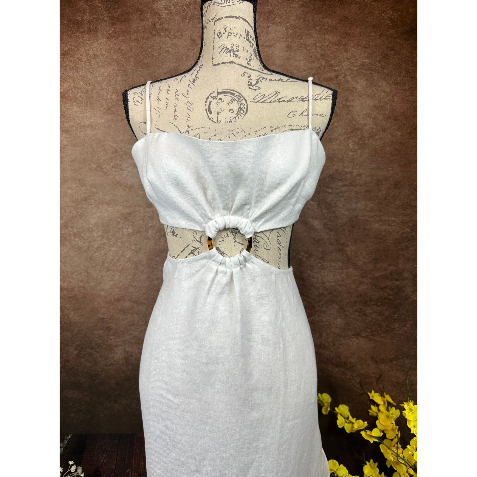 Other Rumer Avalon Ring Maxi Dress - White - size L Size L / US 10 / IT 46 - 10 Thumbnail