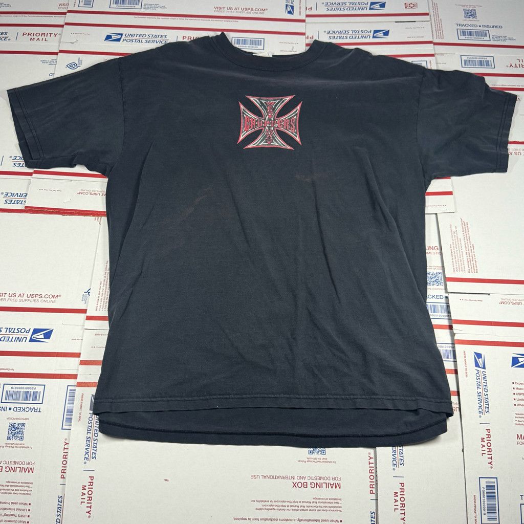 Harley Davidson Black and Red West Coast Choppers T-Shirt Vintage Size XL Size US XL / EU 56 / 4 - 2 Thumbnail