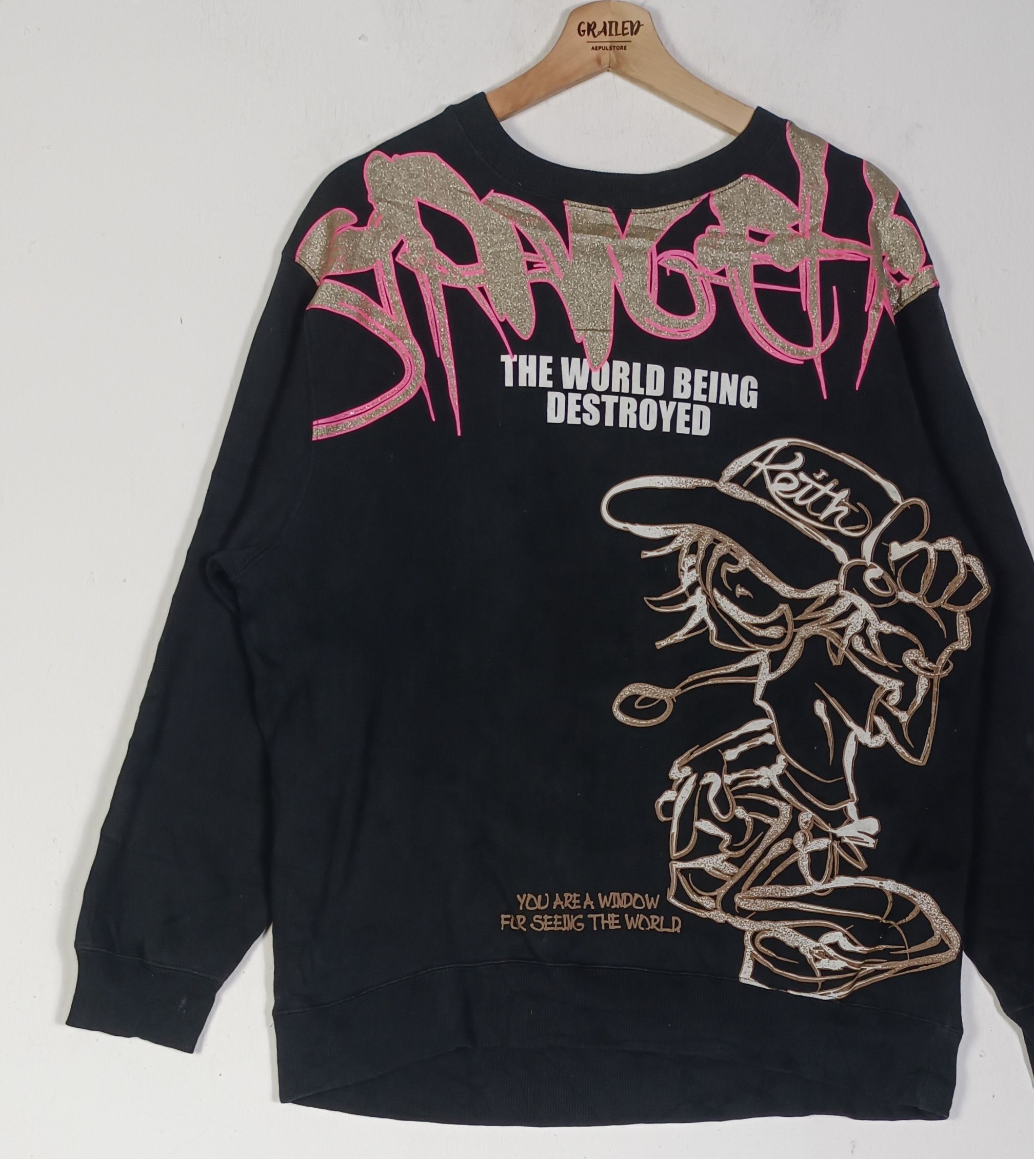 Other Vintage Stranger Heaven "The World Being Destroyed" Hip Hop Size US L / EU 52-54 / 3 - 2 Thumbnail
