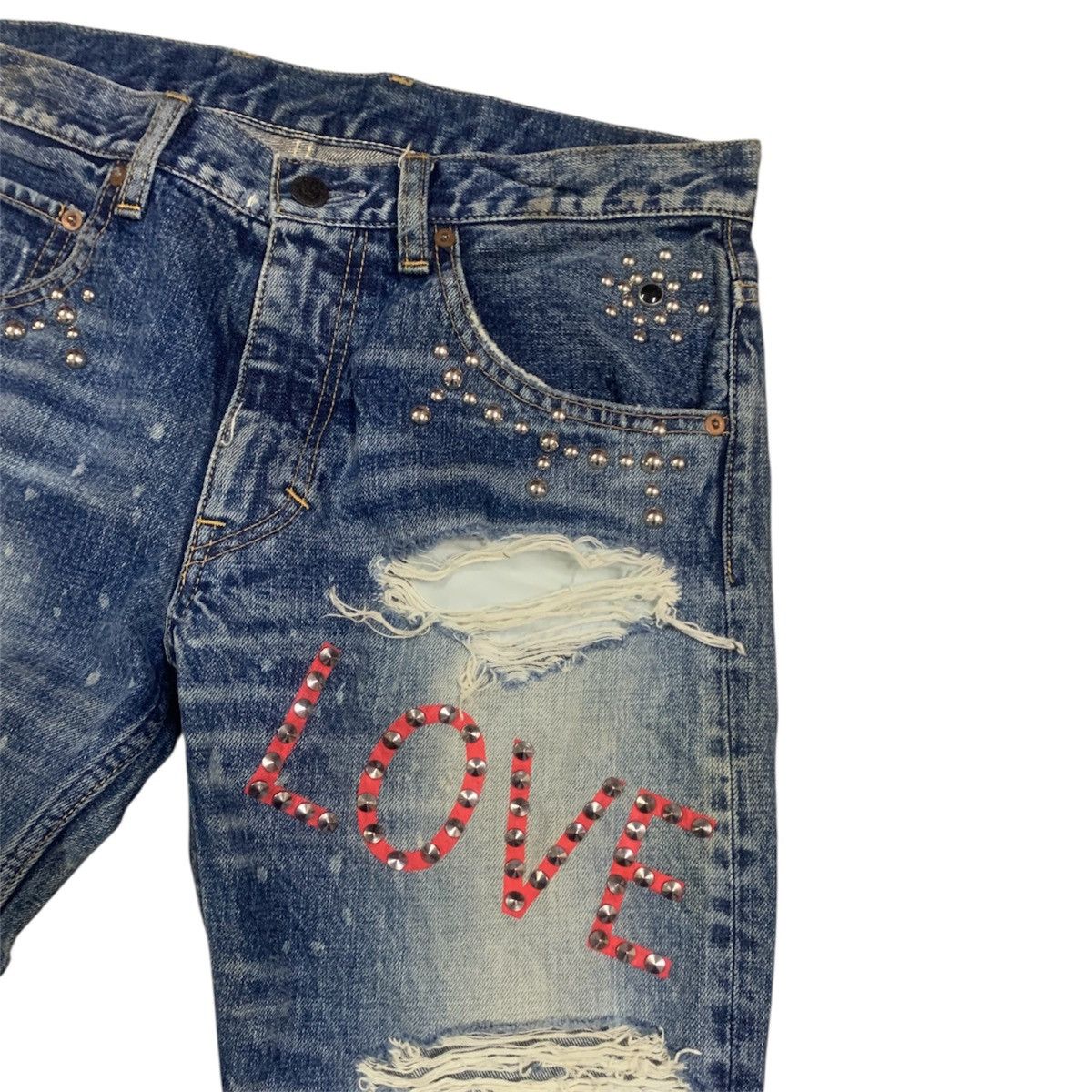 Japanese Brand RNA Japan Ripped Distressed Punk Style Jeans | W33x33 Size US 33 - 9 Thumbnail