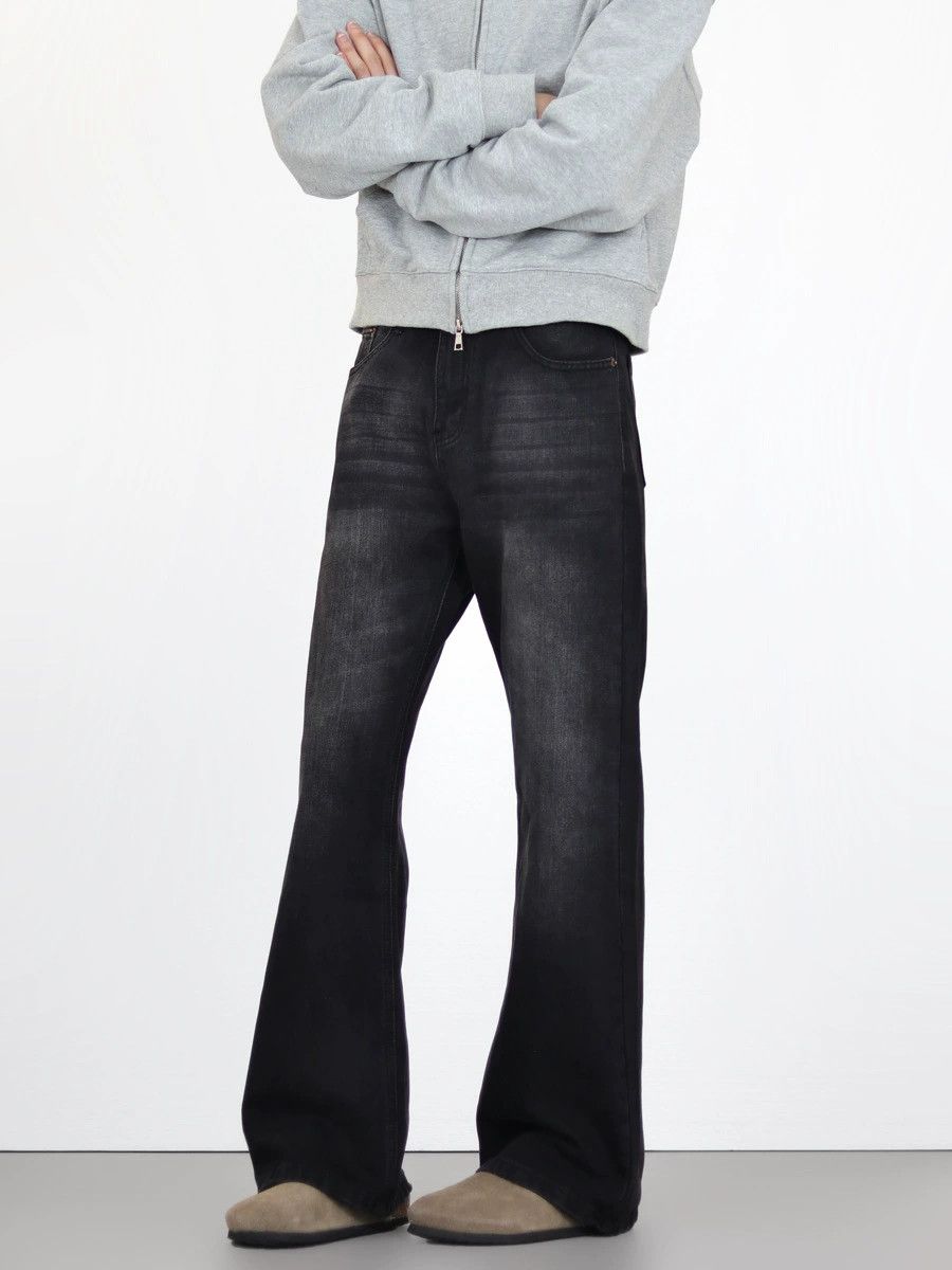 Vintage American retro washed straight Cleanfit flared jeans for men Size US 32 / EU 48 - 2 Thumbnail