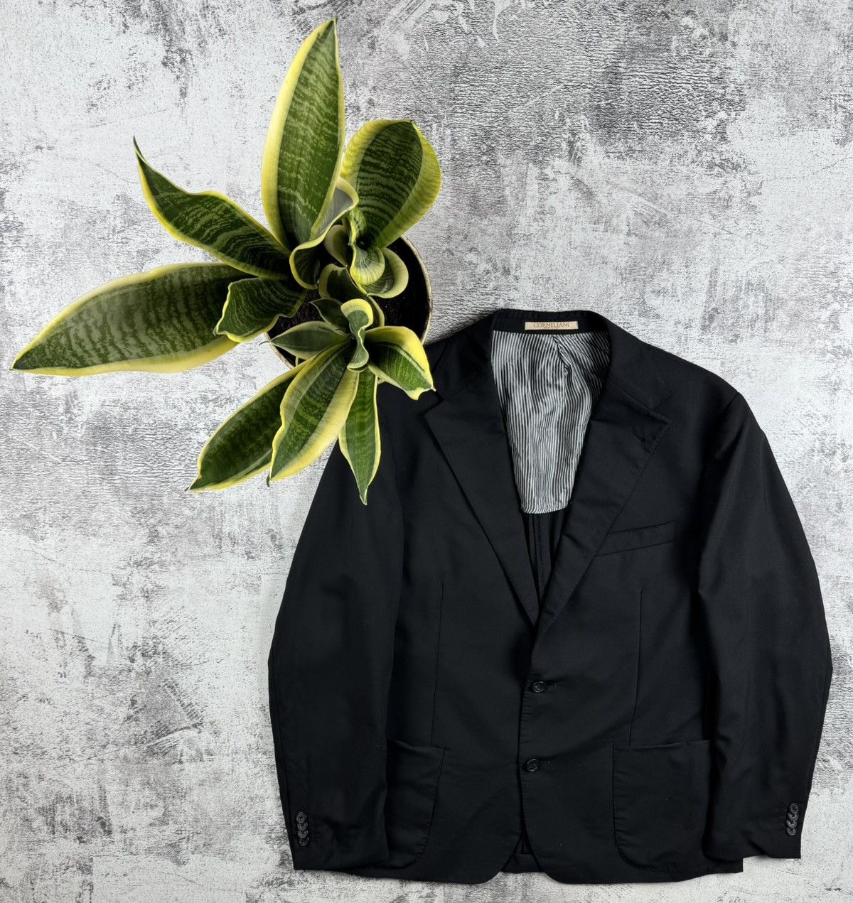 コルネリアーニ　ジャケット　52 Corneliani Vintage 52R Viscose Classic Blazer Suit Jacket