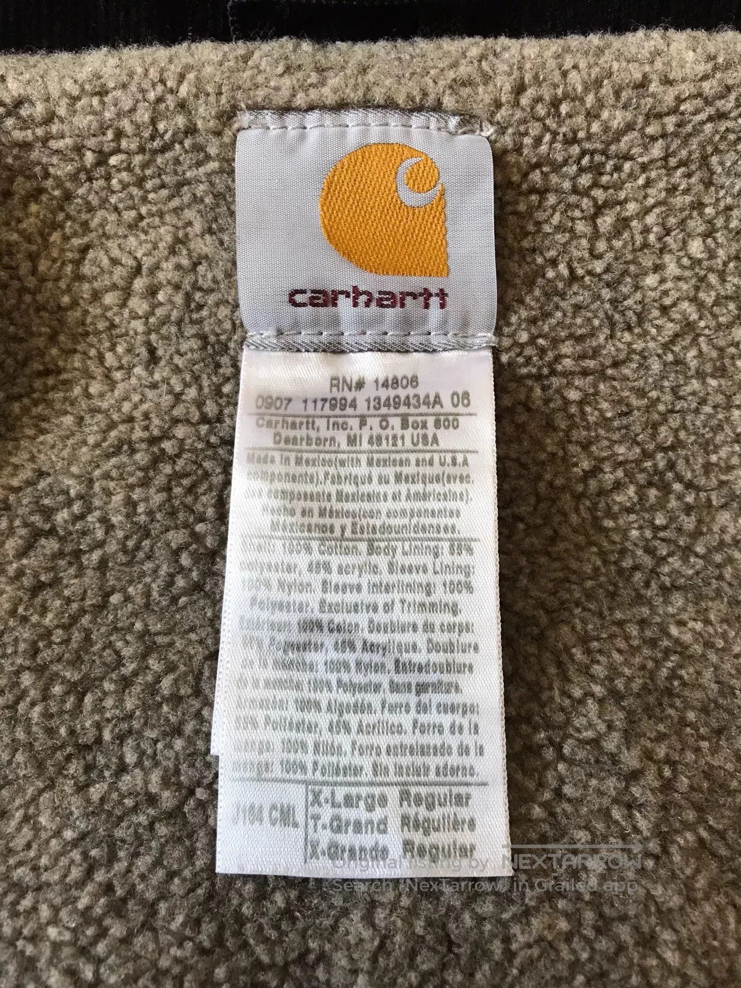 Carhartt Carhartt J164 Washed Canvas Work Jacket. Size US XL / EU 56 / 4 - 9 Thumbnail