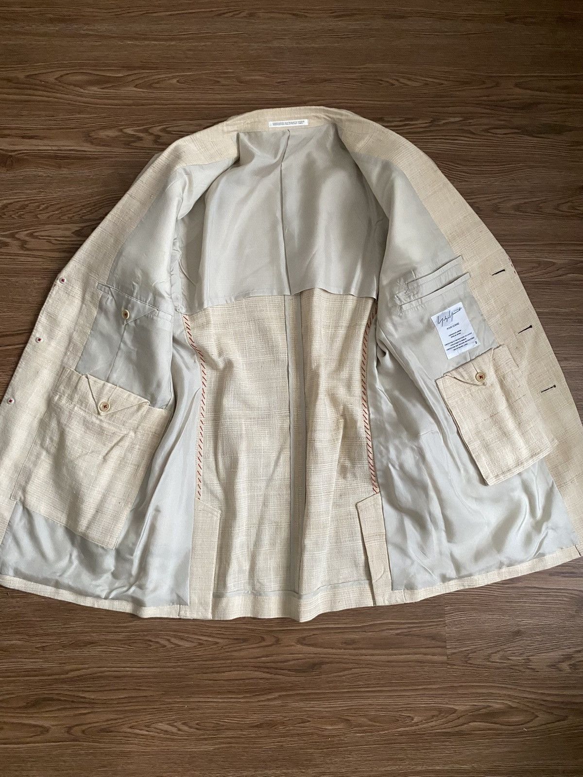 Yohji Yamamoto Yohji Yamamoto Pour Homme DR.YY Hand Stitch Suit SS09 Look10 Size 46S - 12 Thumbnail