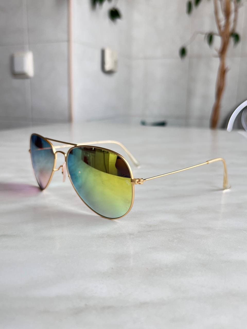 RayBan Vintage Ray Ban Aviator Gold Frame Sunglasses Size ONE SIZE - 1 Thumbnail