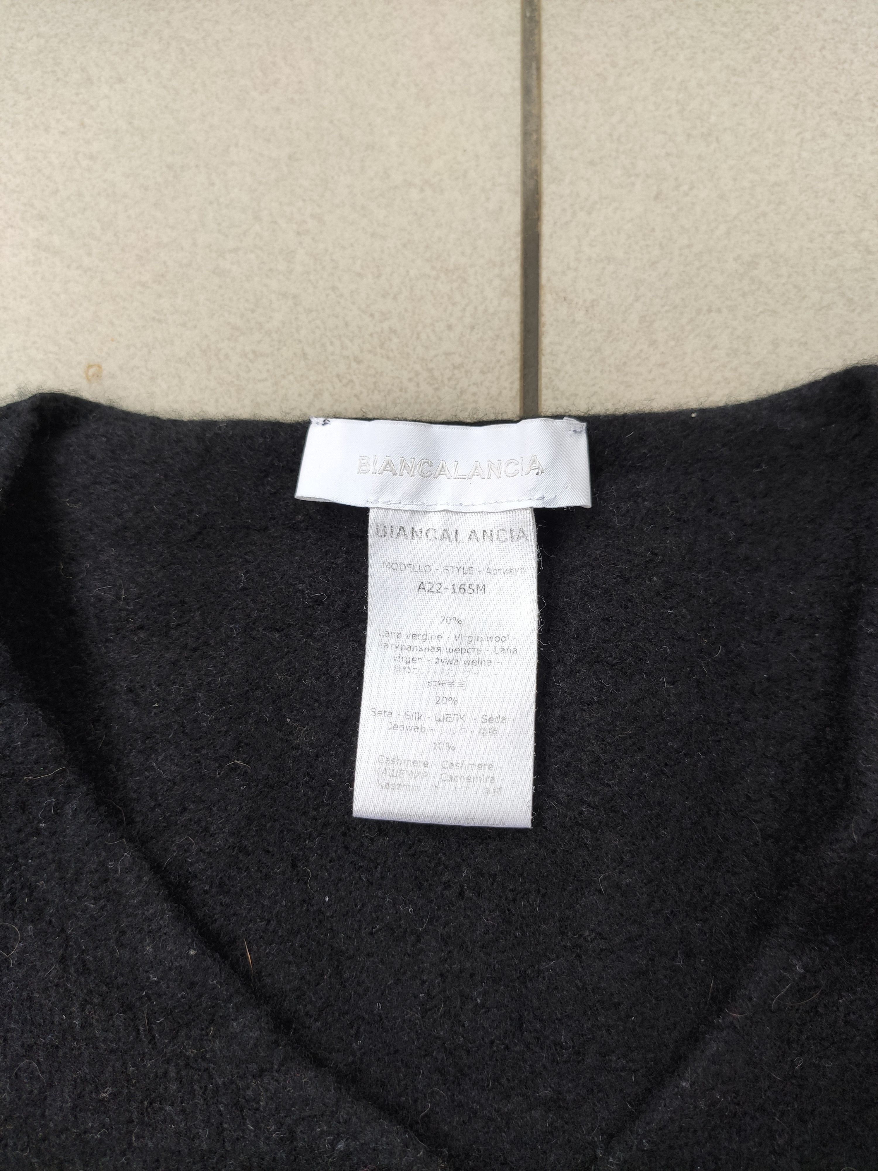 Designer Rare Biancalancia vintage wool cashmere sweater top Size S / US 4 / IT 40 - 7 Thumbnail